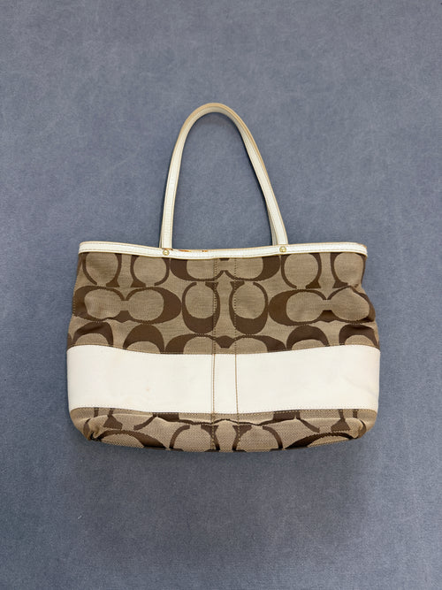 Vintage Coach Monogram Shoulder Bag