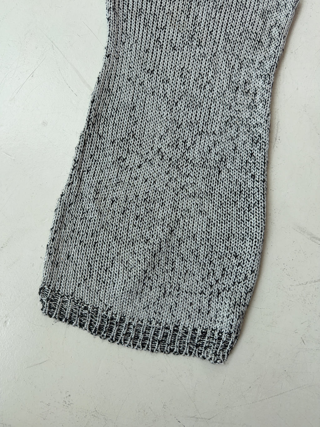 Vintage Silver Knit Dress (M)