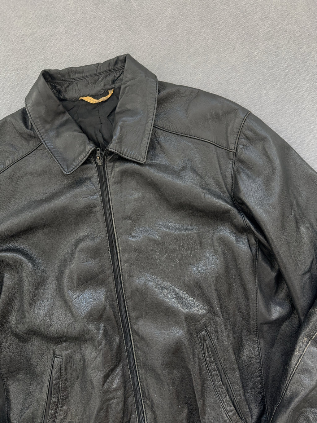 Vintage Nappa Di Montone Leder Jacke (L)