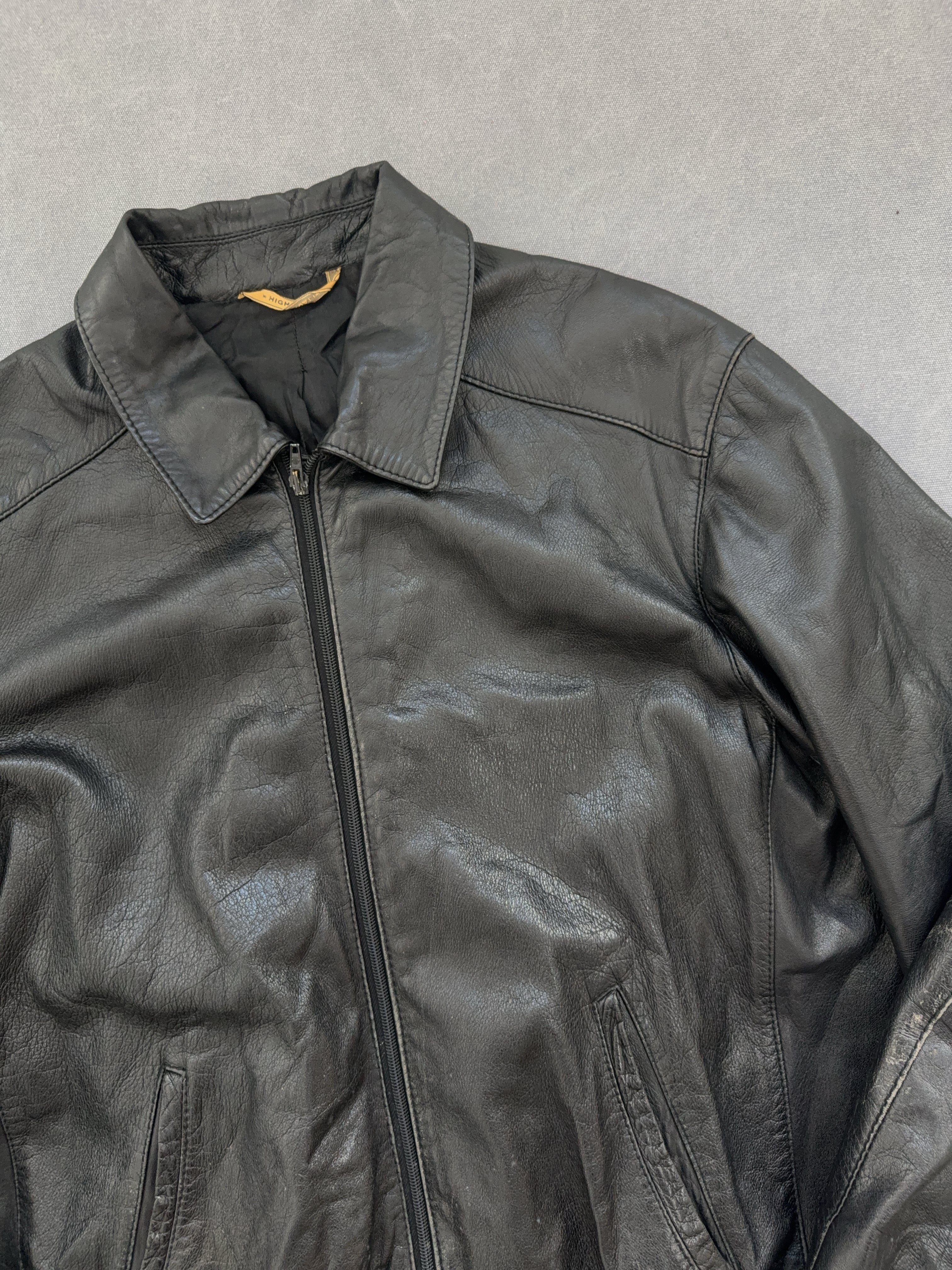 Vintage Nappa Di Montone Leder Jacke (L)