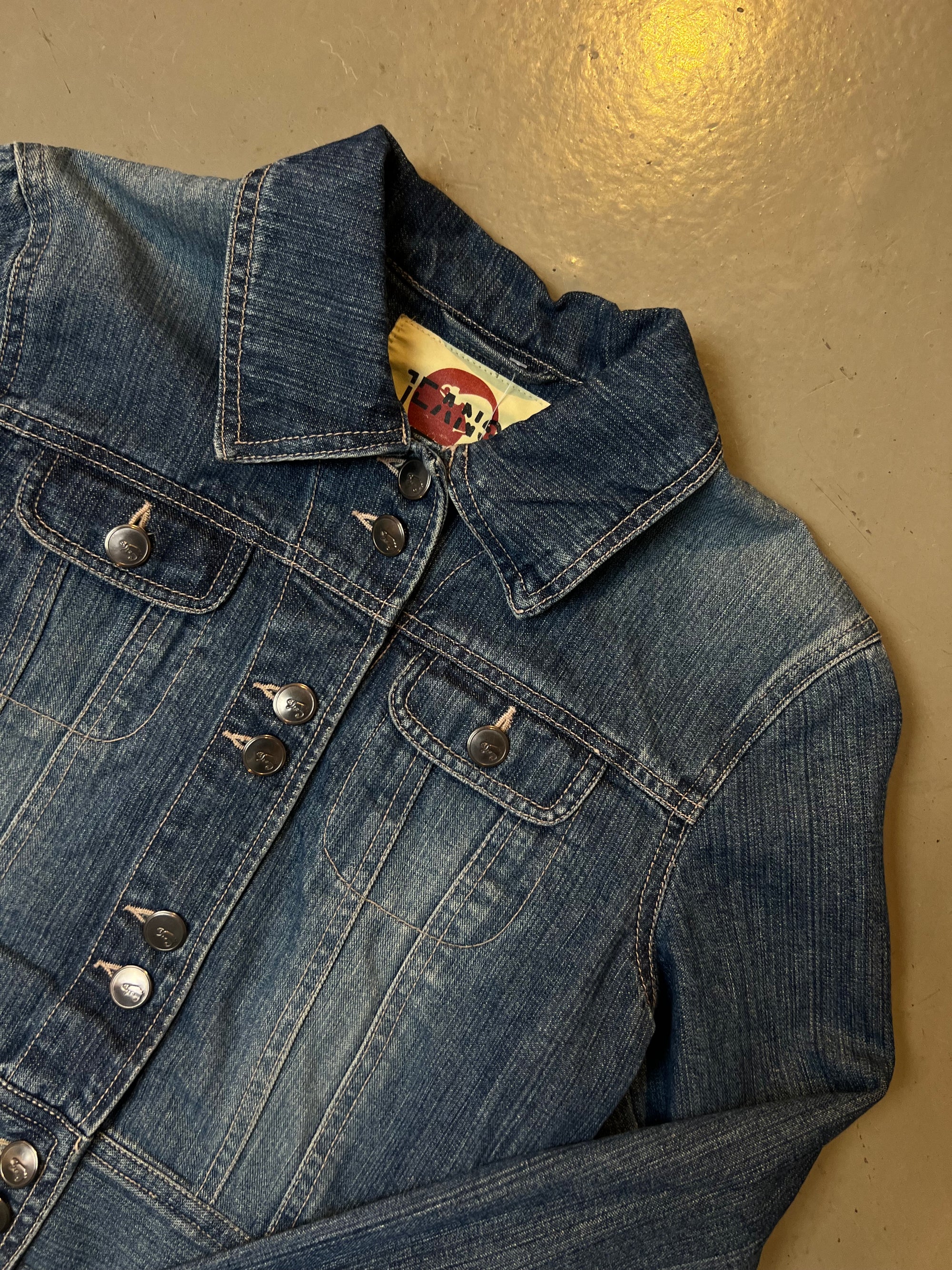 Vintage Dark Blue Denim Jacket XS