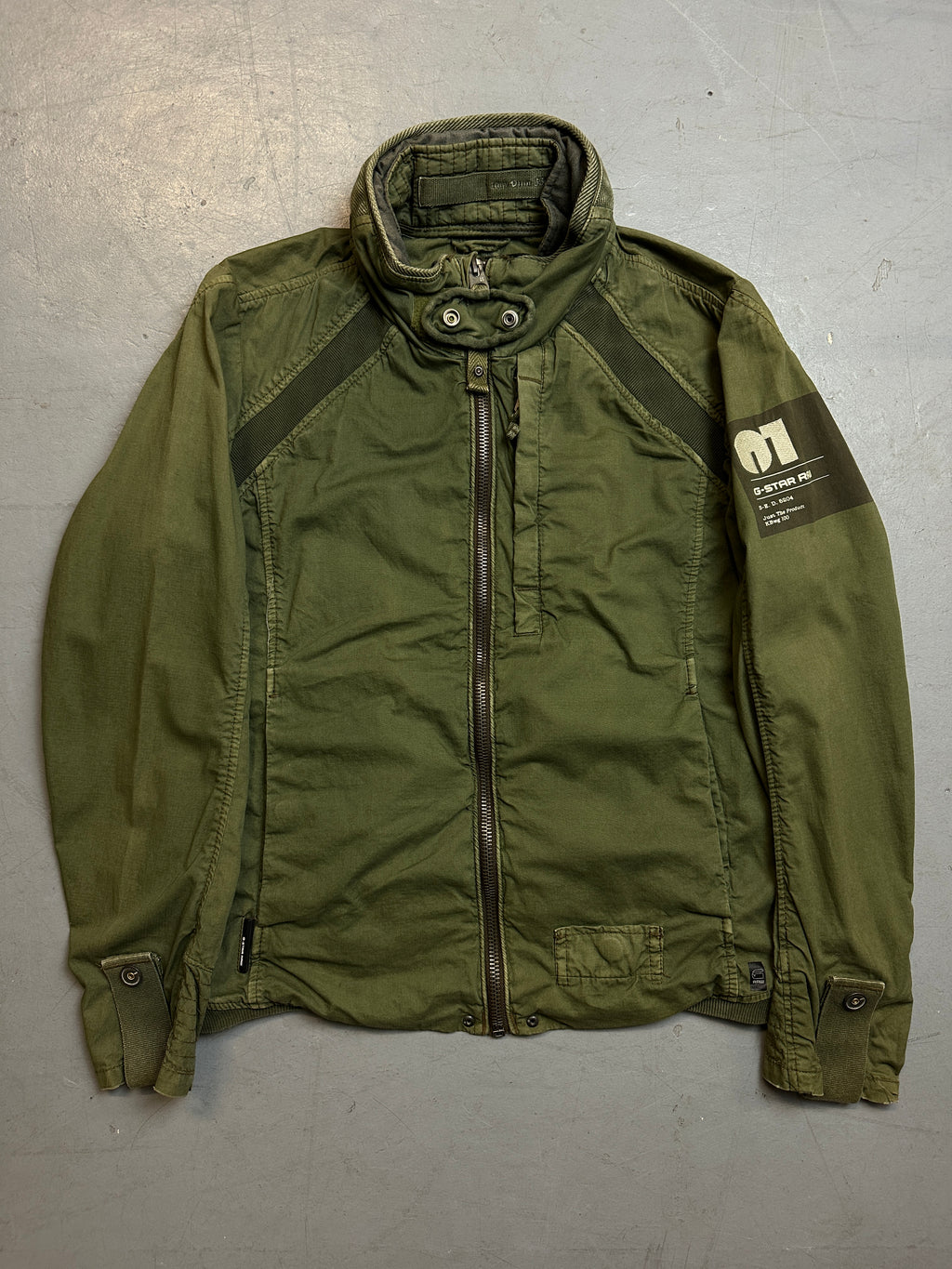 Vintage G-Star Raw Green Jacket unisex. Y2K Second Hand 2000s Fashion