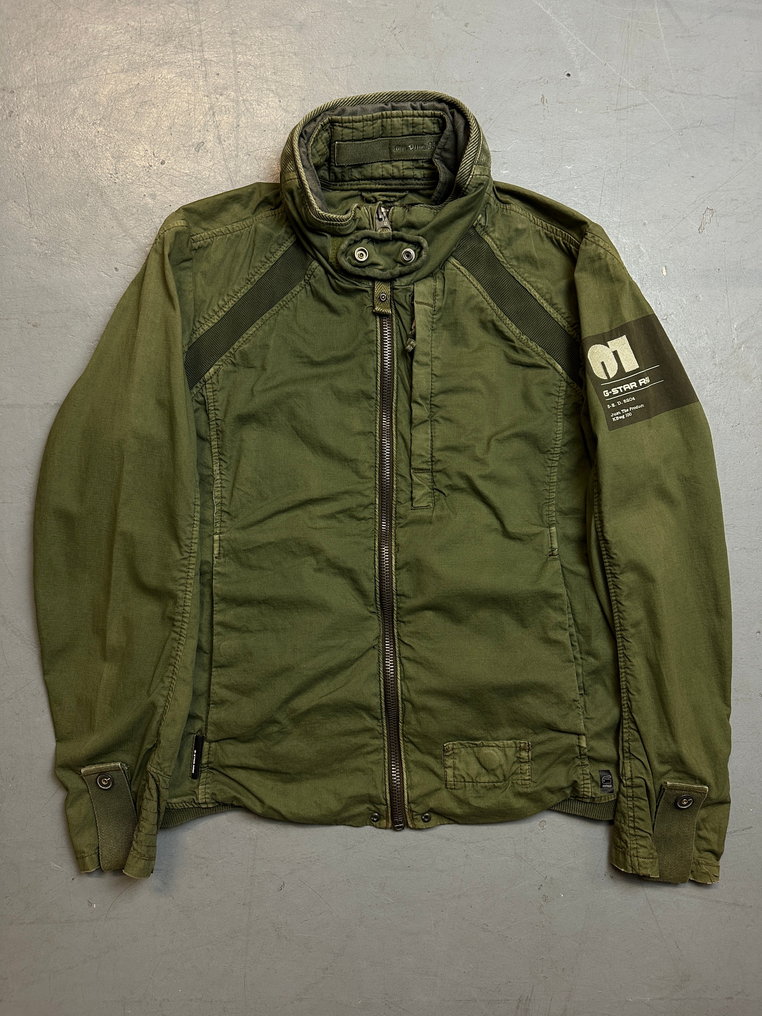 Vintage G-Star Raw Green Jacket unisex. Y2K Second Hand 2000s Fashion