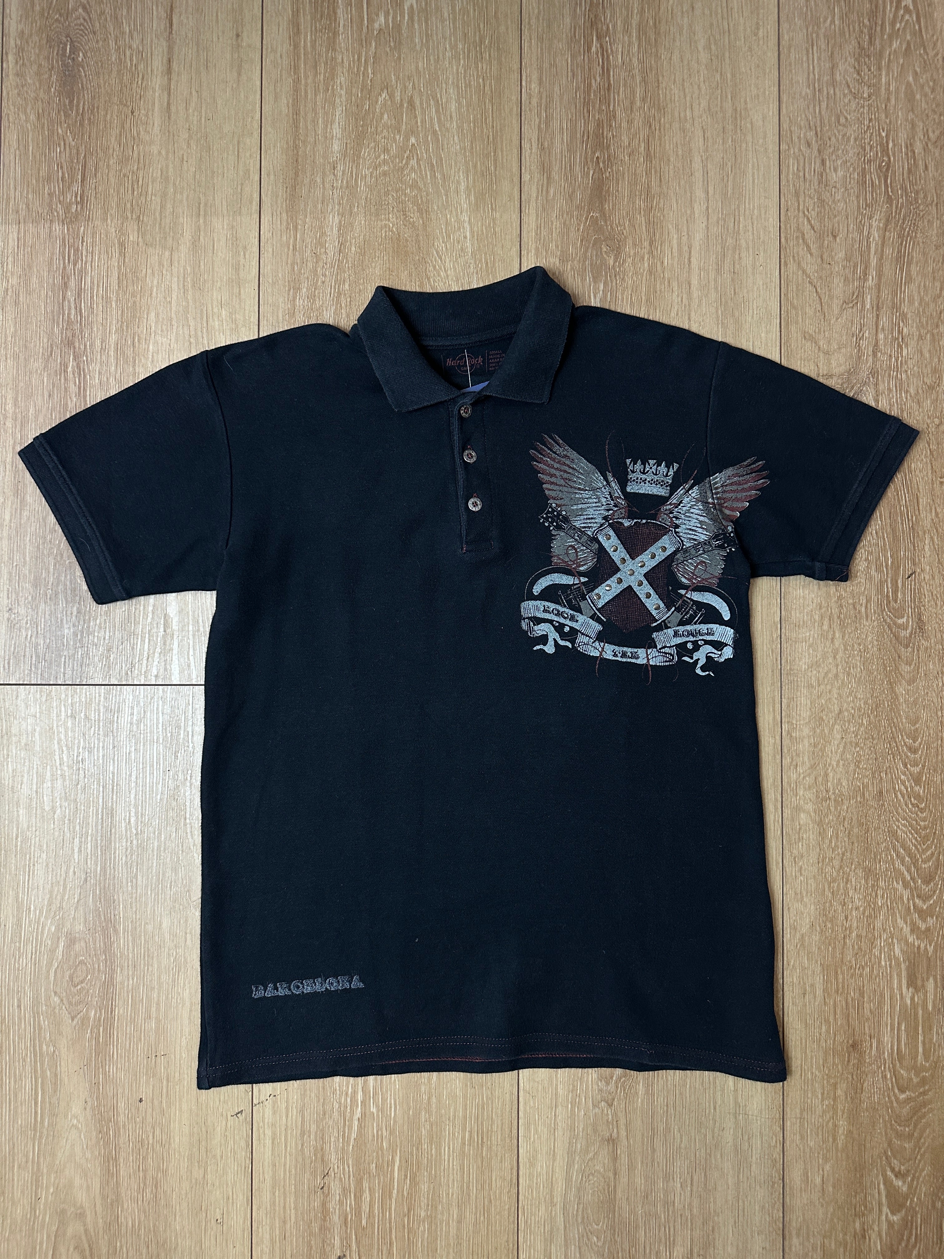 Produktbild von einem Vintage Hard Rock Café Polo von vorne