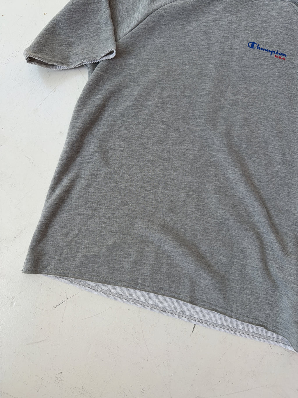 Vintage Champion Short Sleeve Hoodie (S)