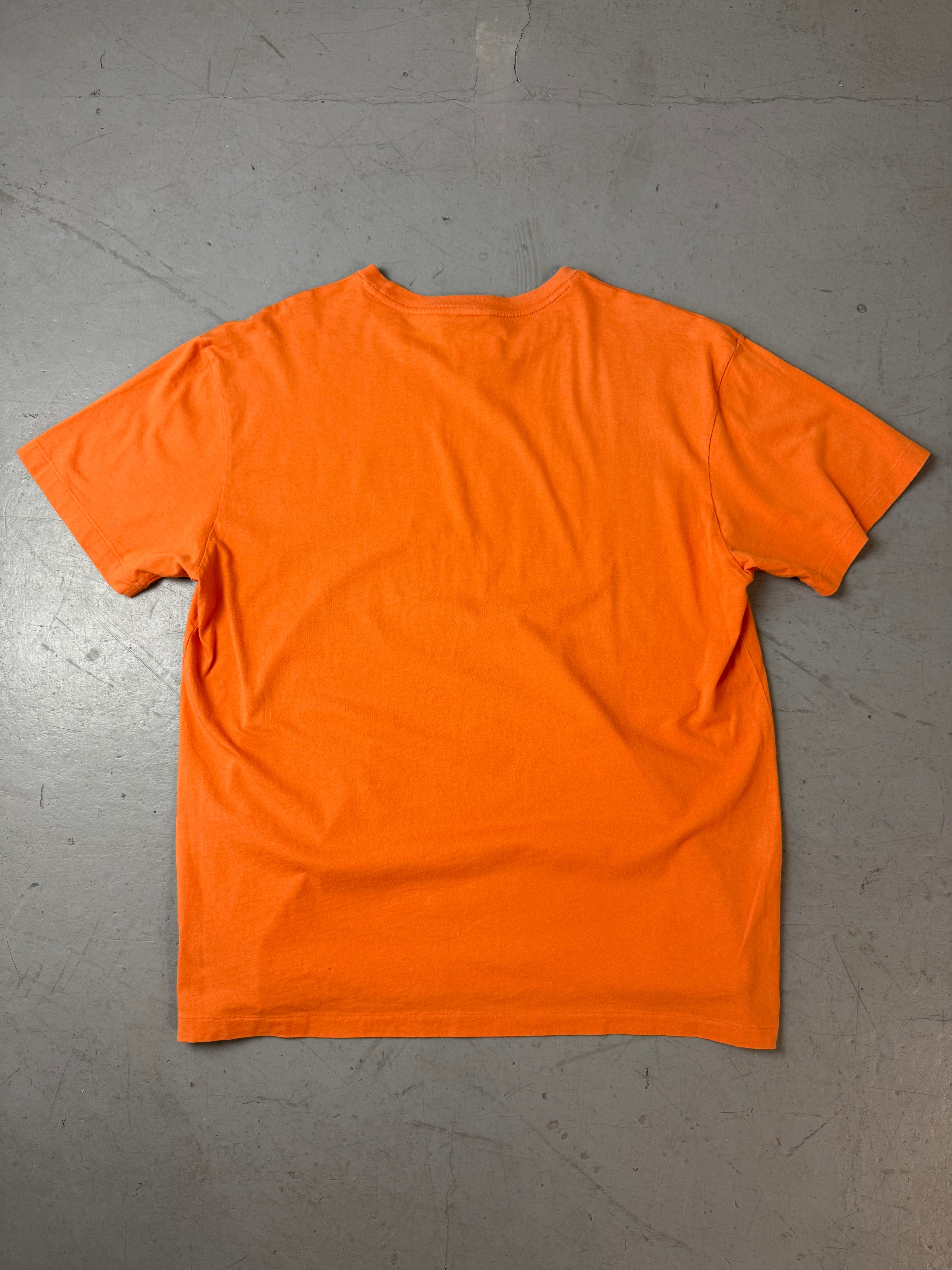 Vintage Polo Ralph Lauren oranges Tshirt für Herren. Y2k 2000s Fashion