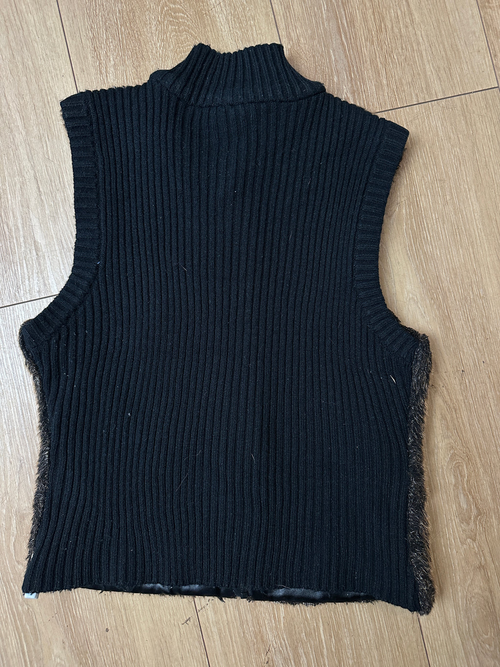 Vintage Faux Fur Vest M