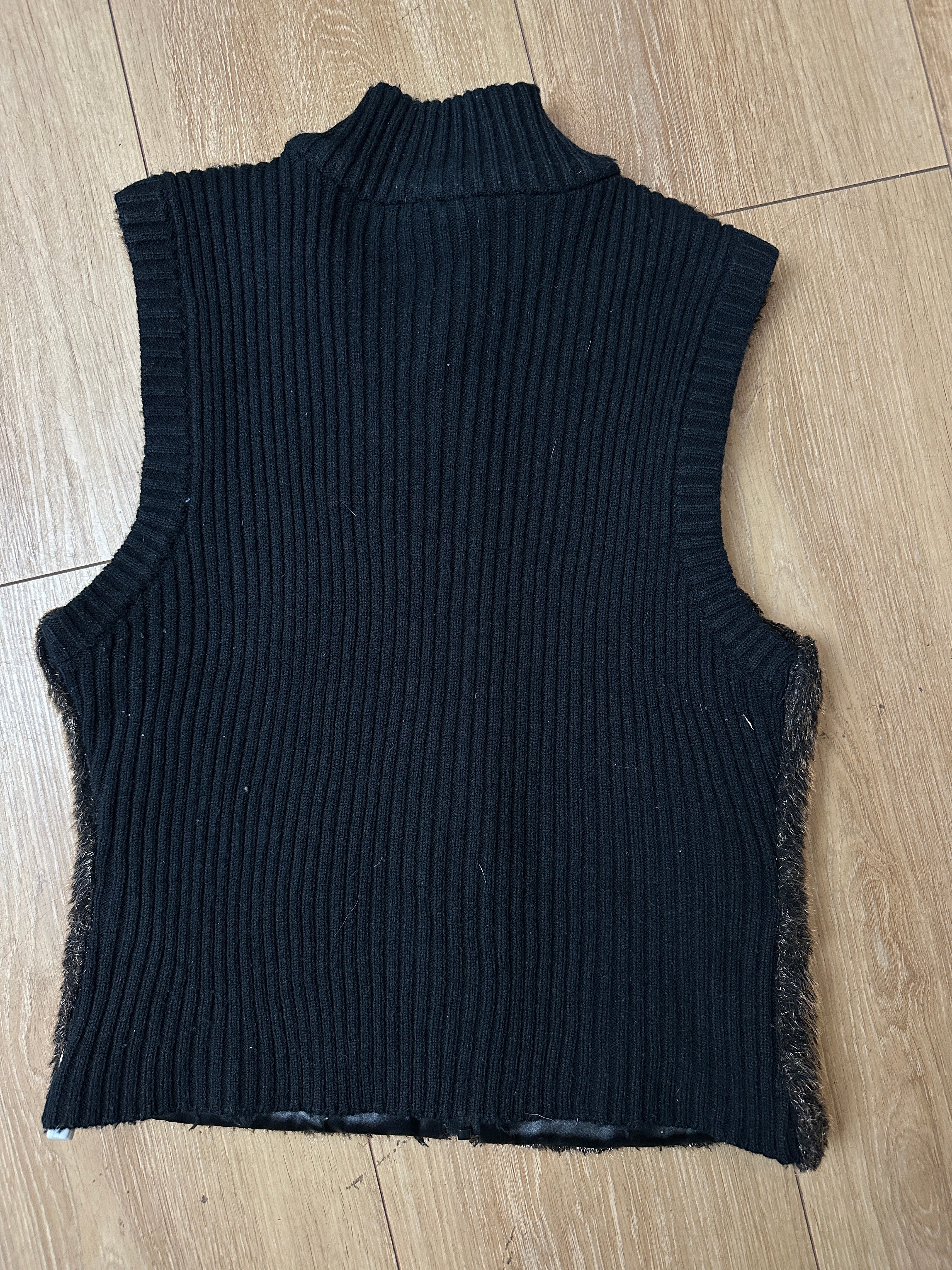 Vintage Faux Fur Vest M