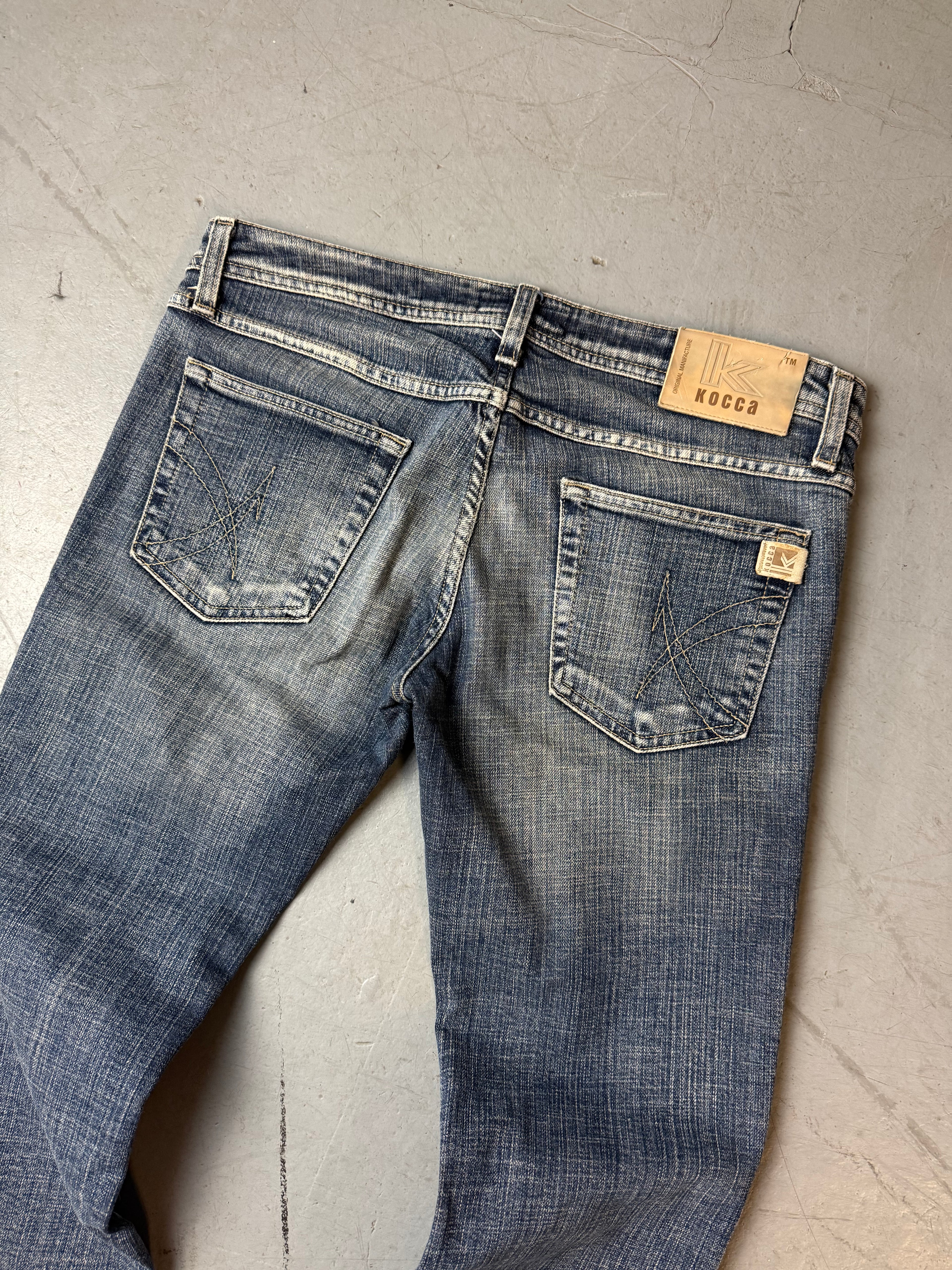 Vintage Kocca Low Waist Bootcut Denim  für Damen. Y2K 2000s Fashion