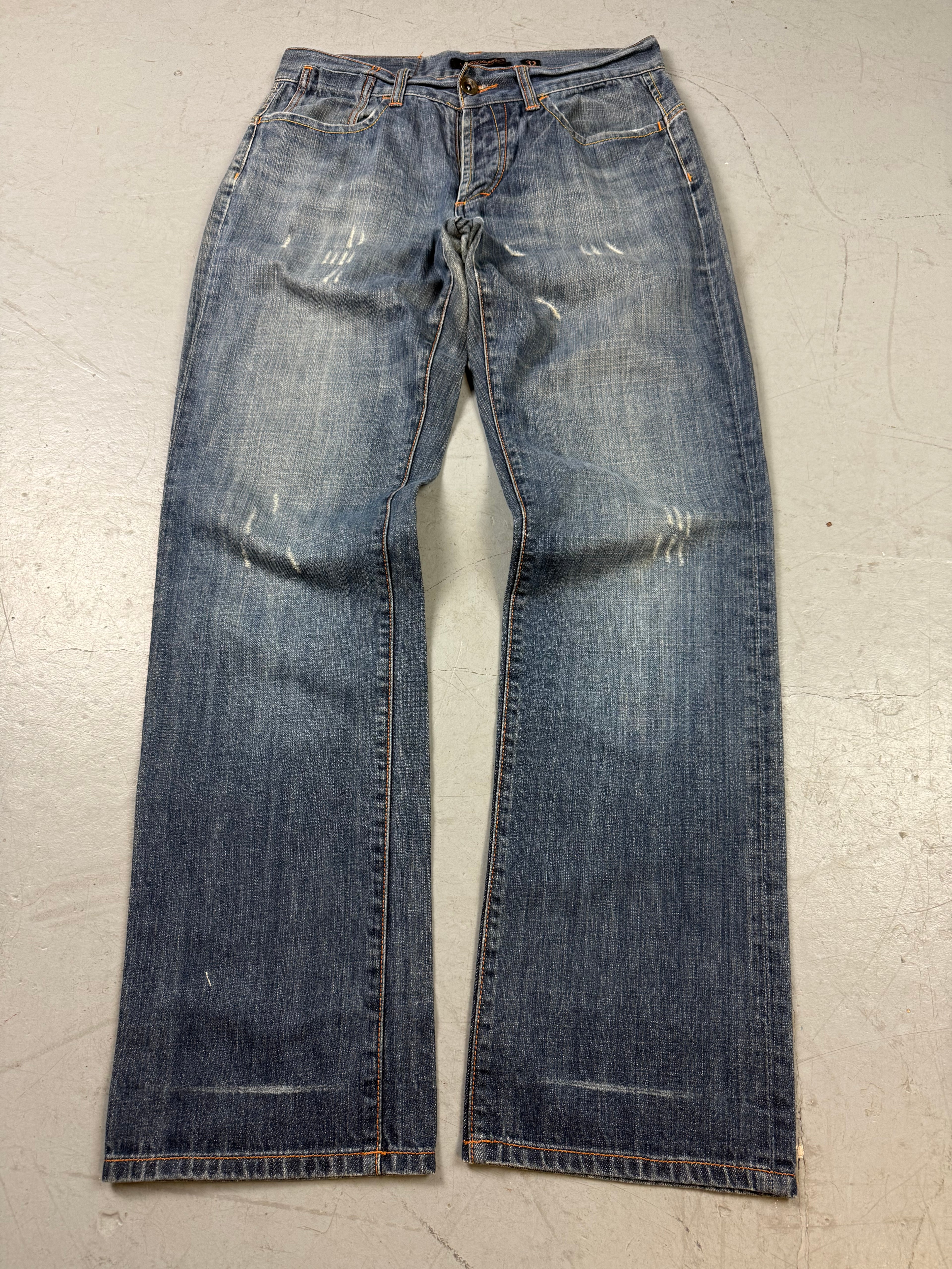 Vintage Ed Hardy Baggy Denim with Back Print M/L