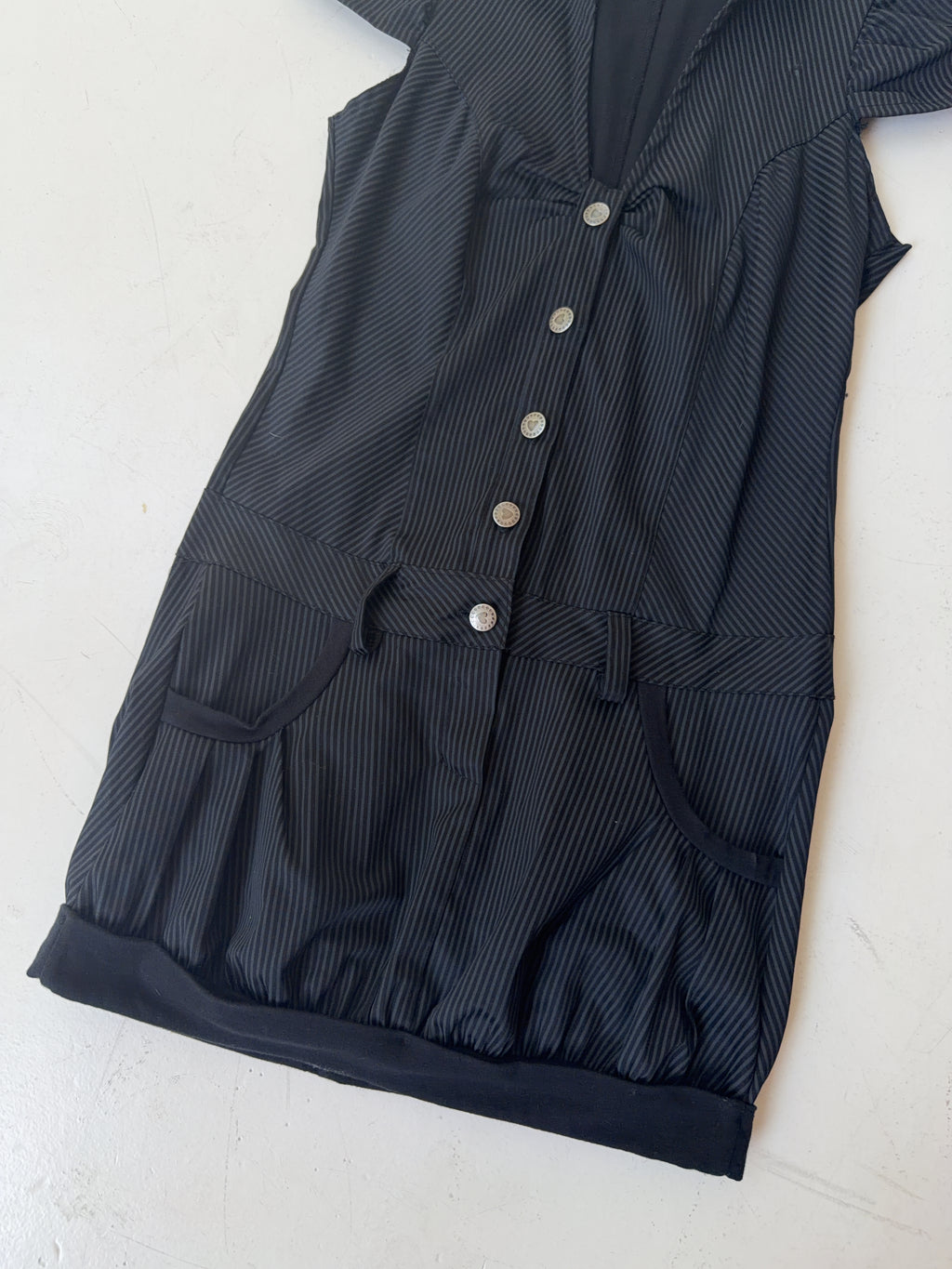 Vintage Pinstripe Dress (M)
