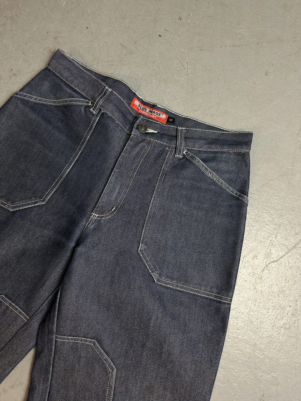 Detailbild von von Vintage Blue Image Shiny Denim S/M von vorne 