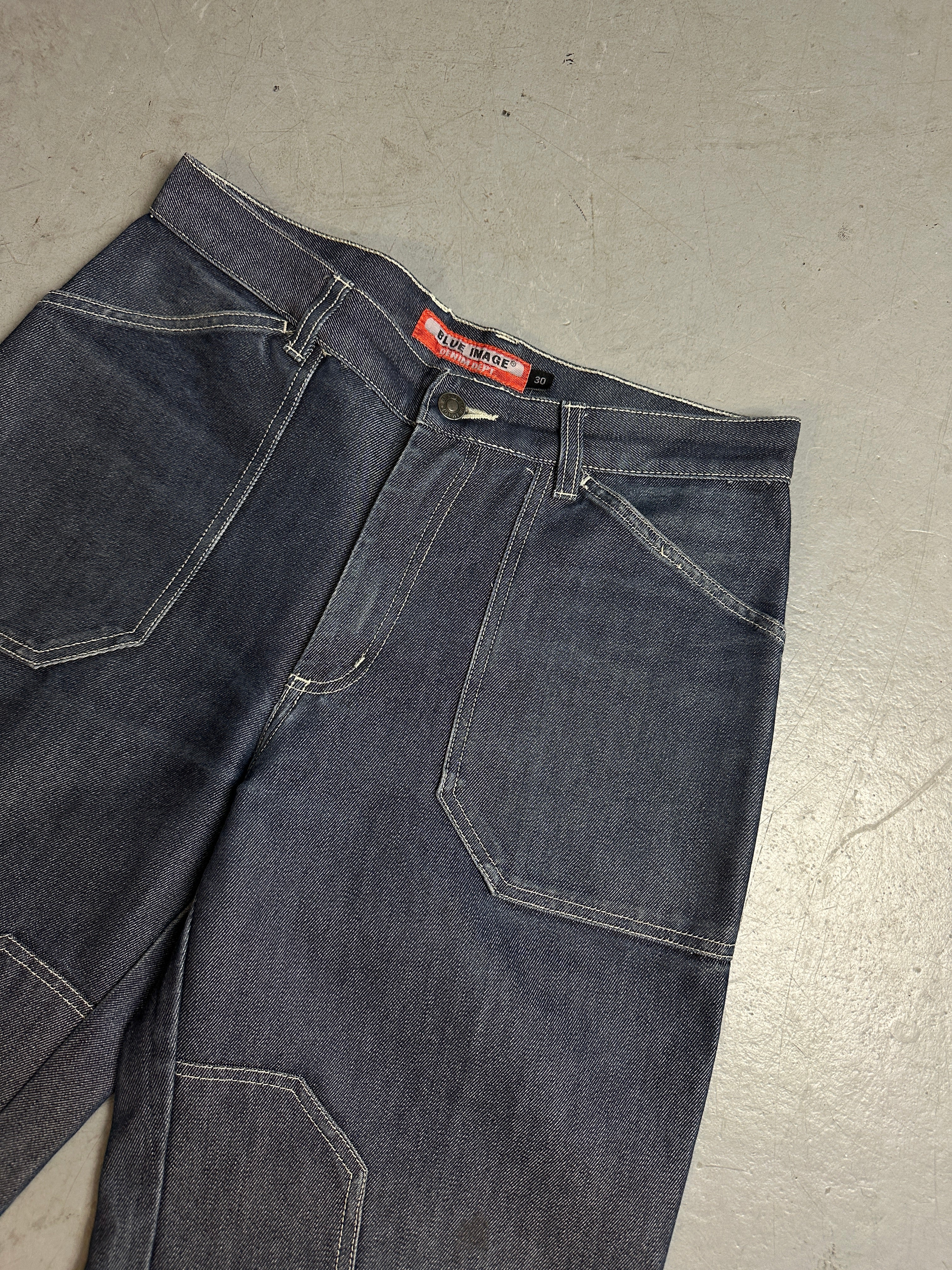 Detailbild von von Vintage Blue Image Shiny Denim S/M von vorne 