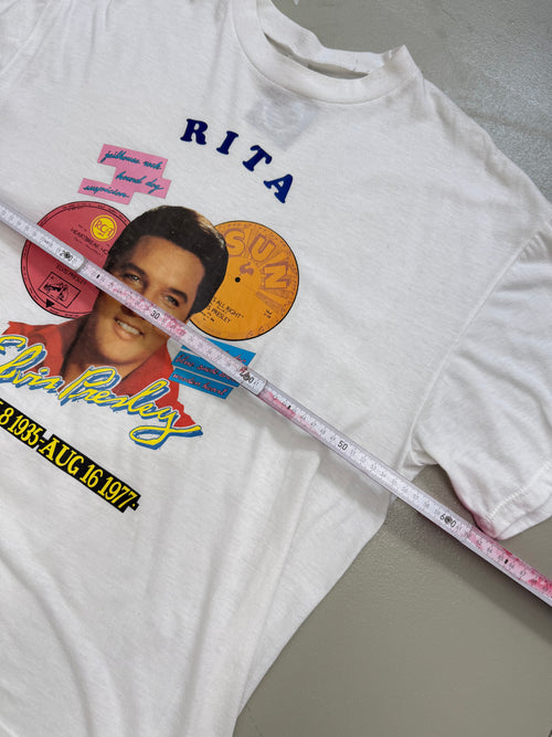 Vintage 1990s Printed Elvis Presley T-Shirt XL