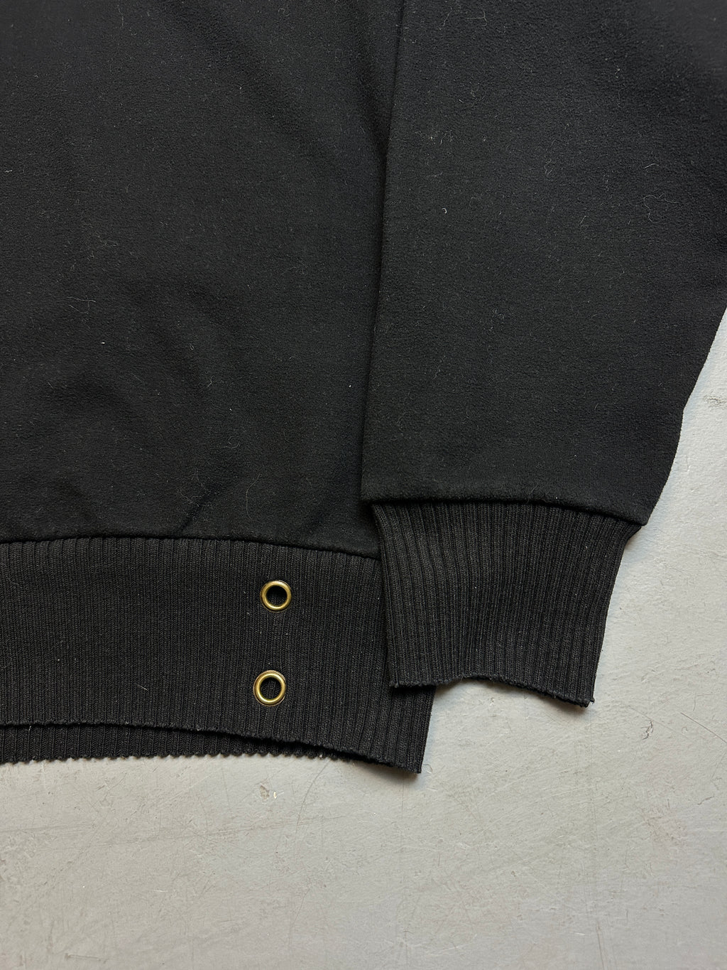 Vintage Armani Jeans Black Sweater with Backprint für Männer. Y2K Secondhand 2000s Fashion