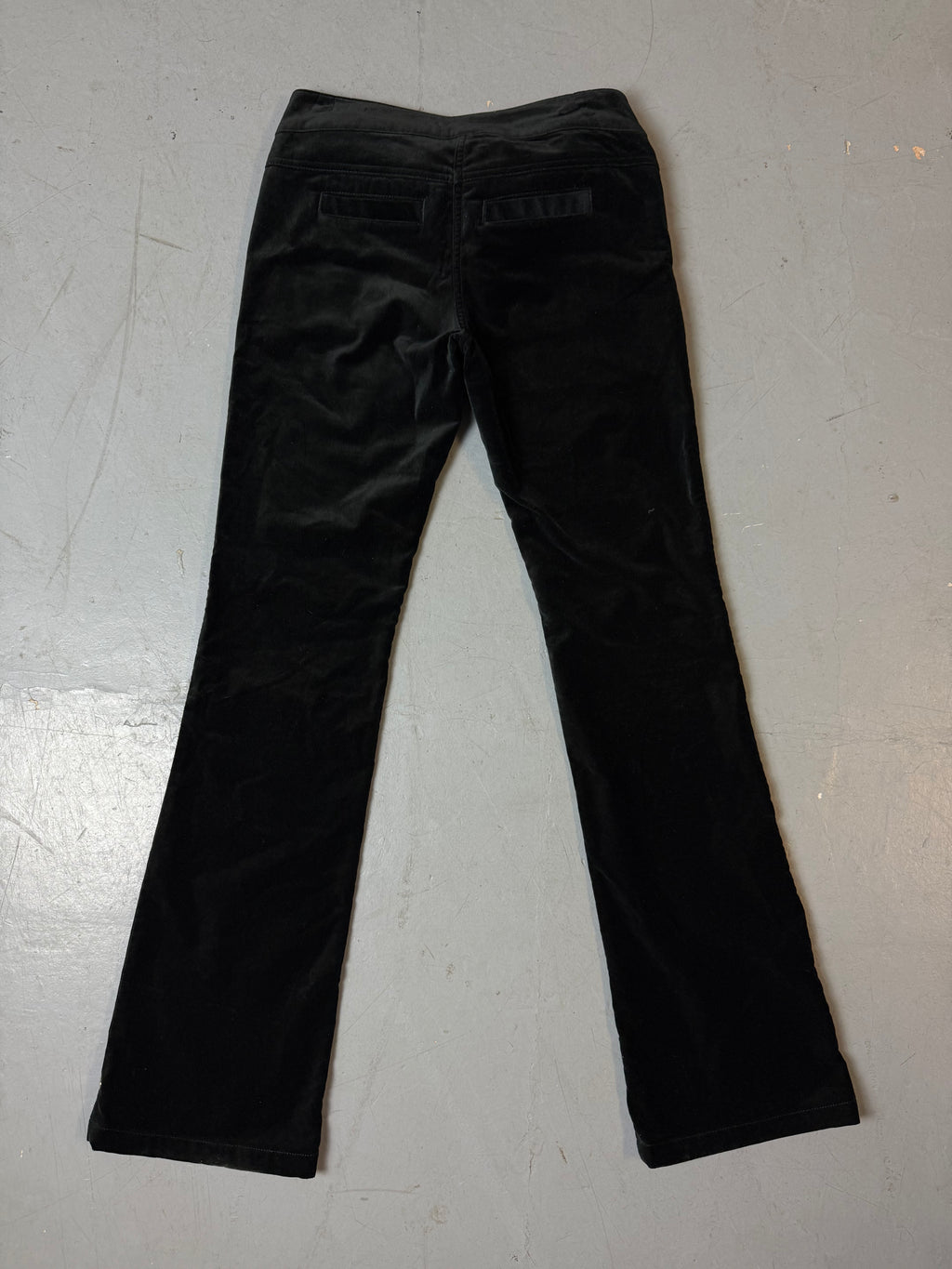 Vintage Max&Co Black Velvet Pants with Leather Belt S