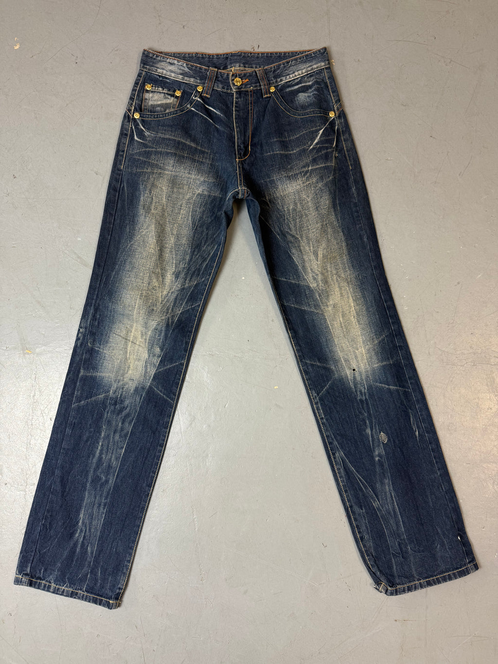 Produktbild von Vintage Big Group Japanese Printed Denim S von vorne