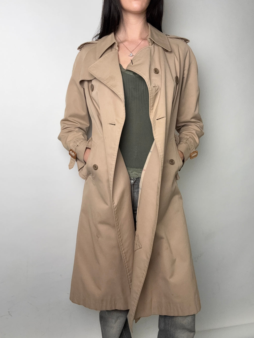 Vintage Beige Burberrys Trenchcoat M