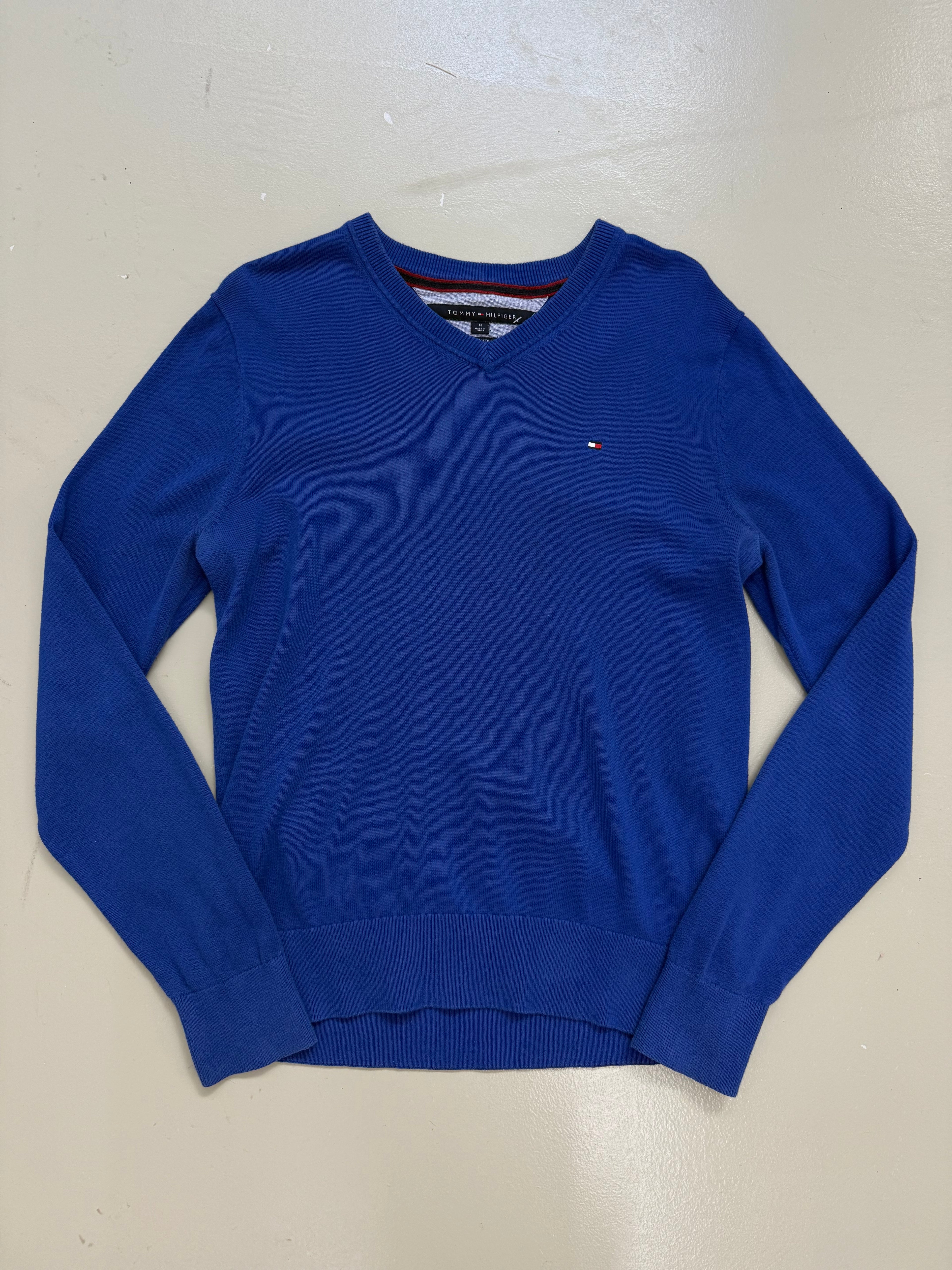 Vintage Tommy Hilfiger Blue Knit Sweater M