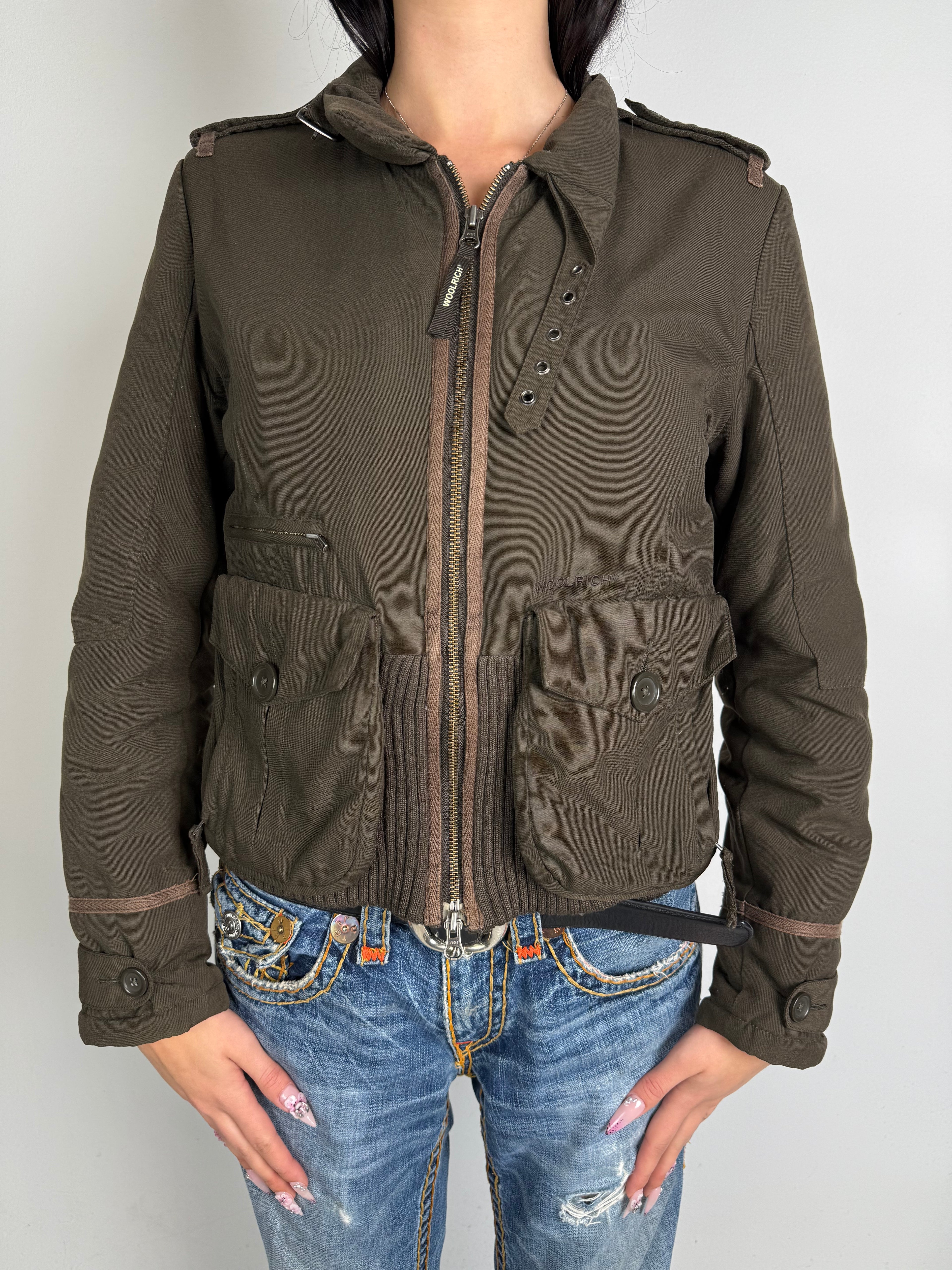 Vintage Wool Rich Brown Winter Jacket M