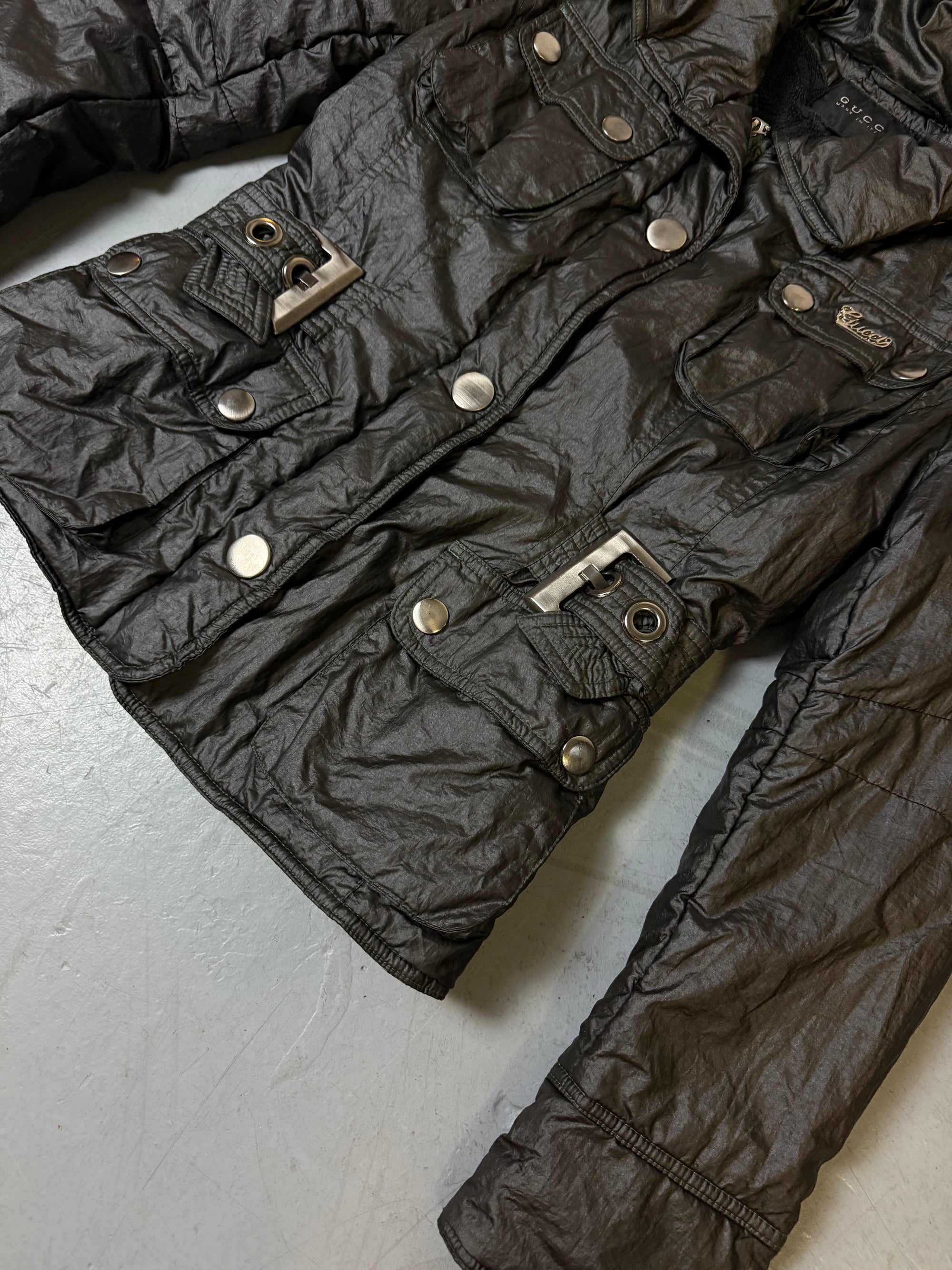 Vintage Gucci Dark Grey Puffer Jacket S/M