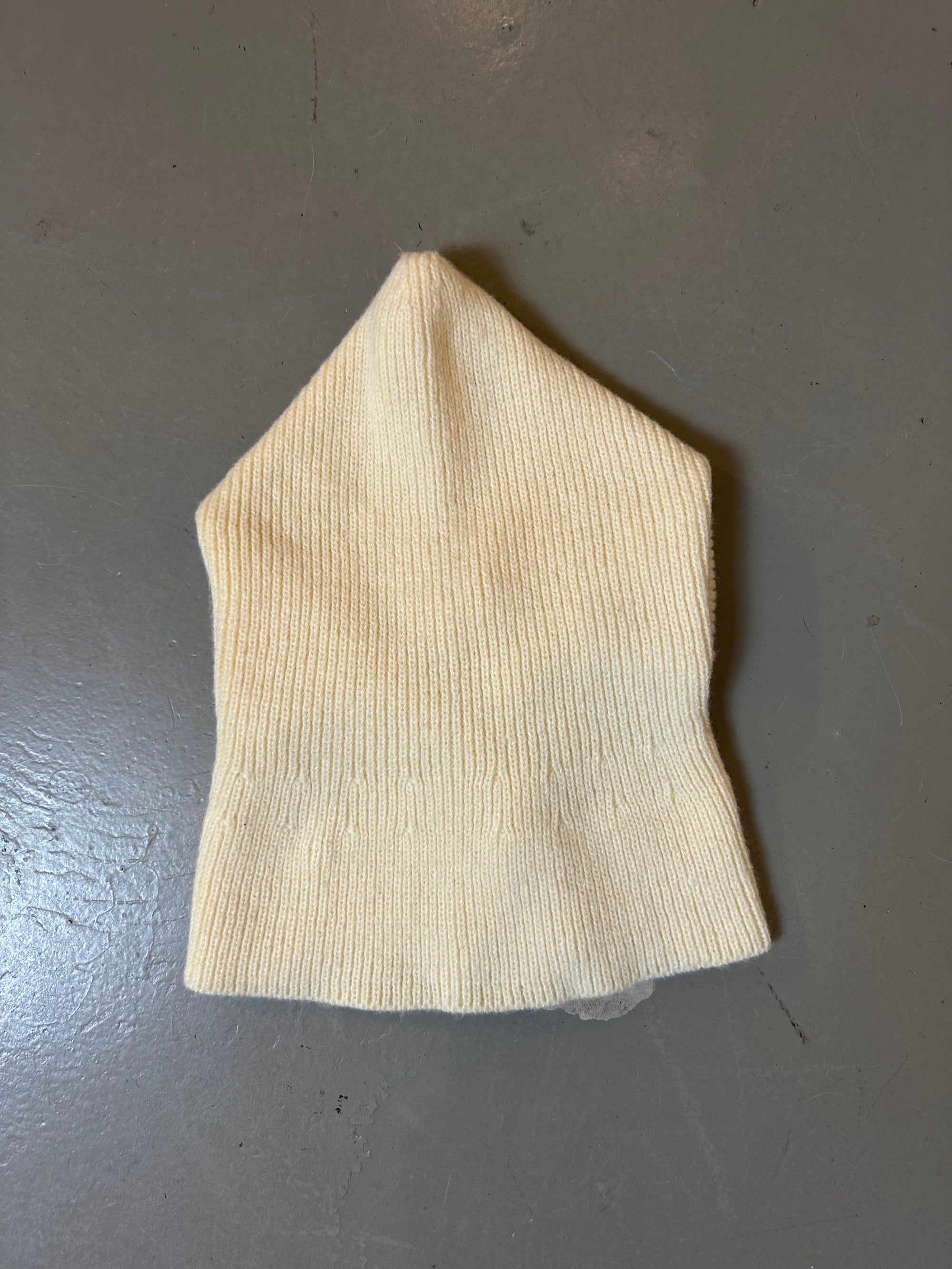 Vintage Knit Balaclava White