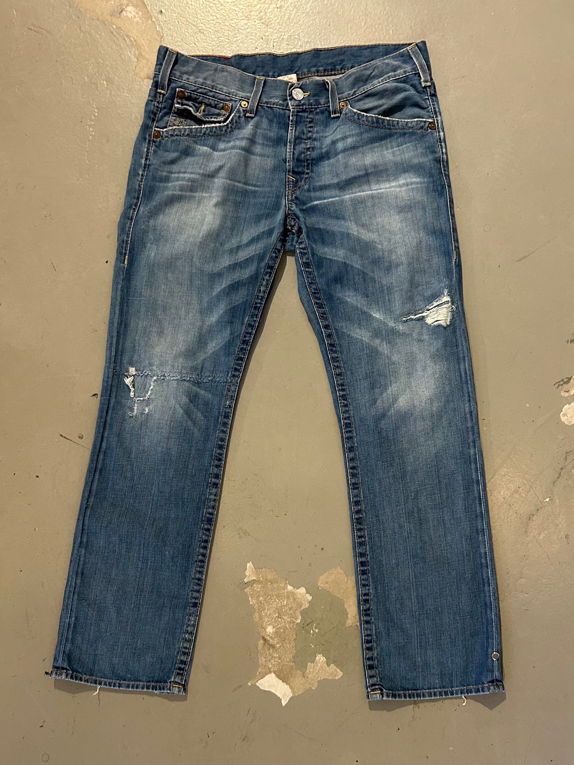Vintage True Religion Ripped Denim L/XL