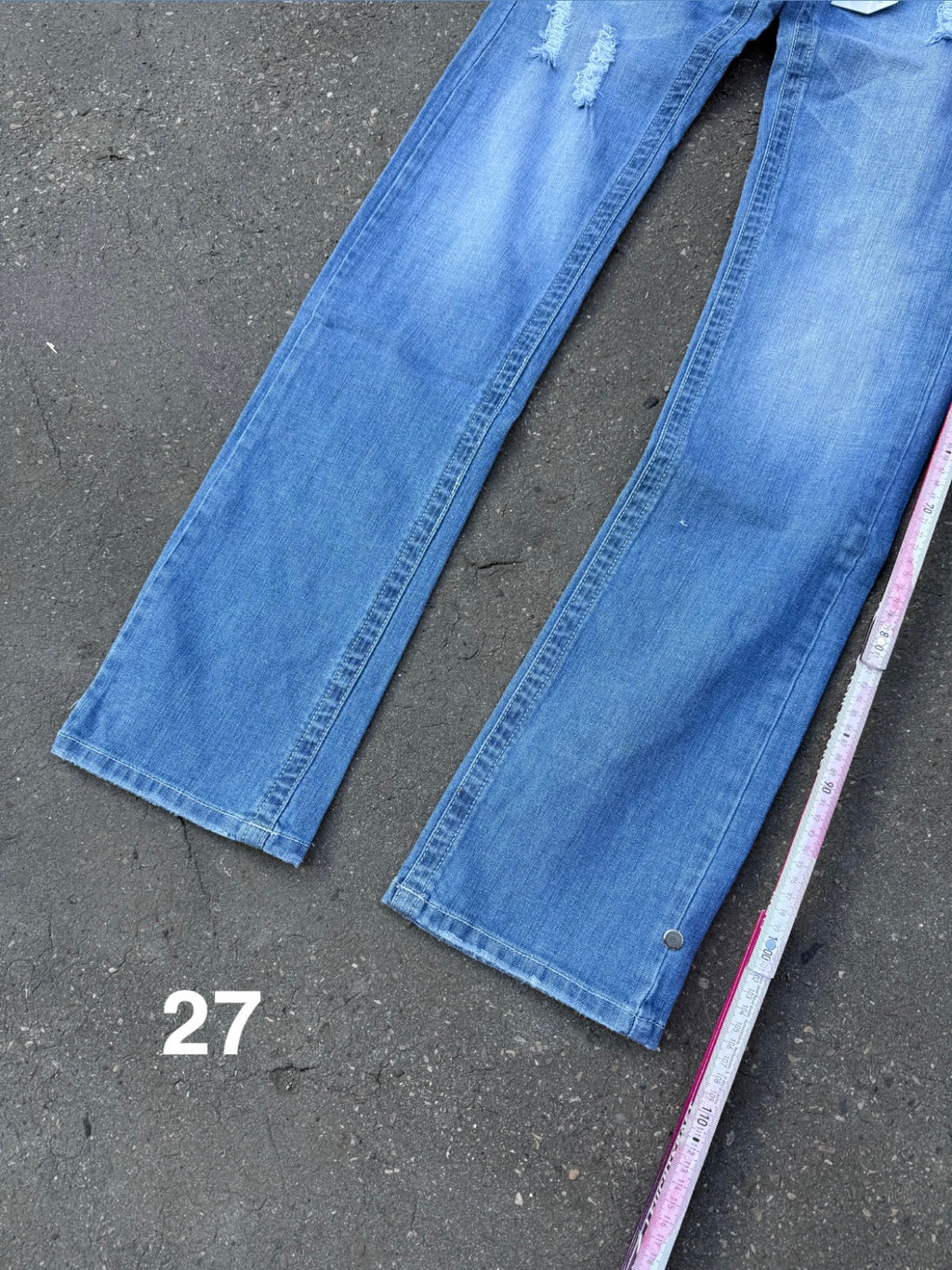 Y2K Laguna Beach „Huntington Beach“ Light Blue Mid Waist Denim + BOX