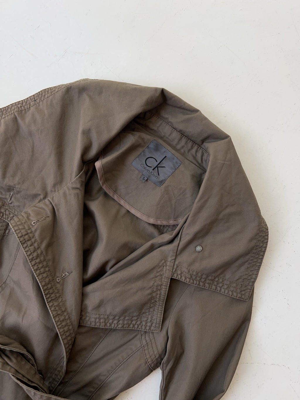 Vintage Calvin Klein Brown Short Coat (S)