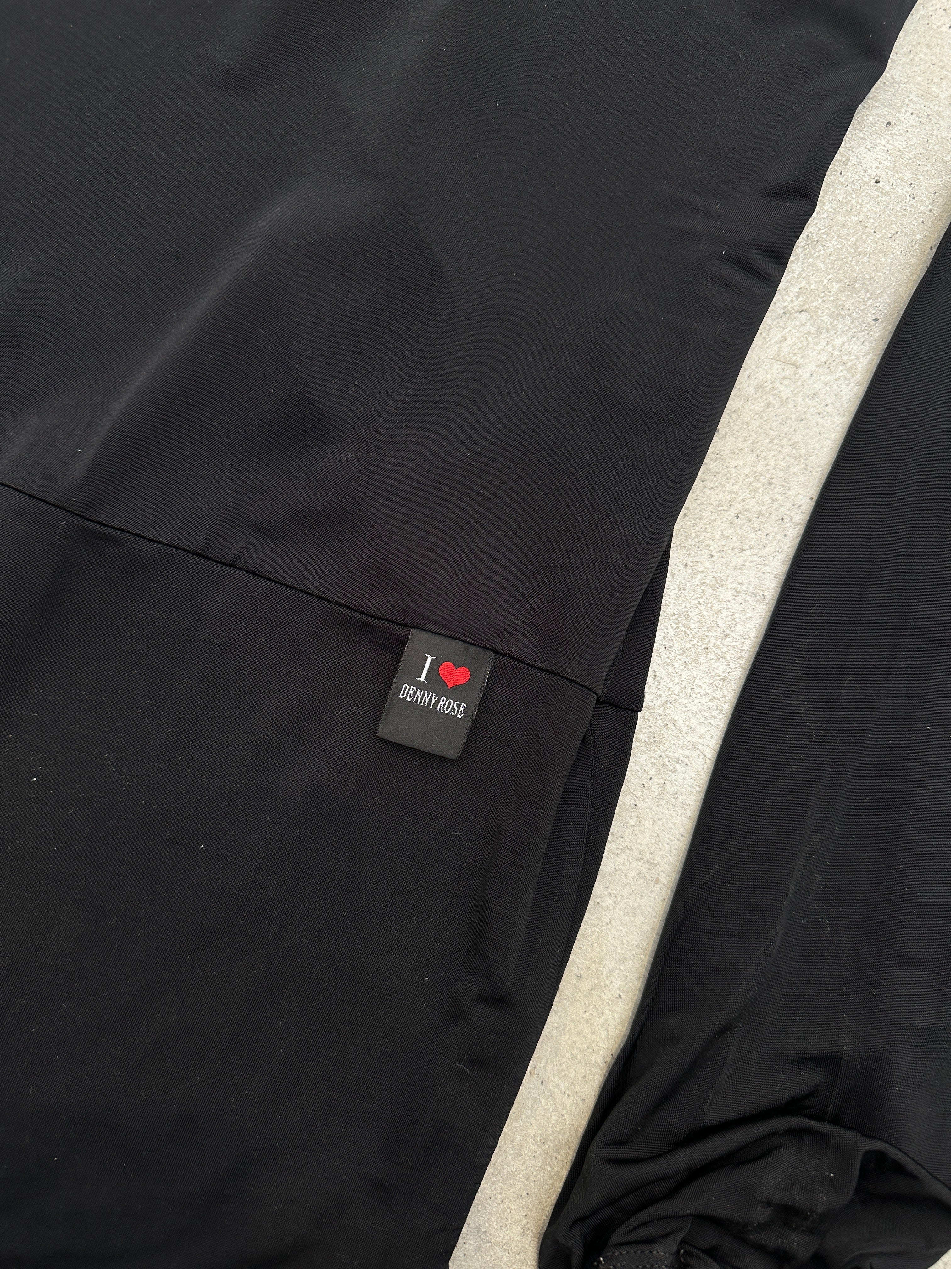 Vintage Denny Rose Black Backless Dress S