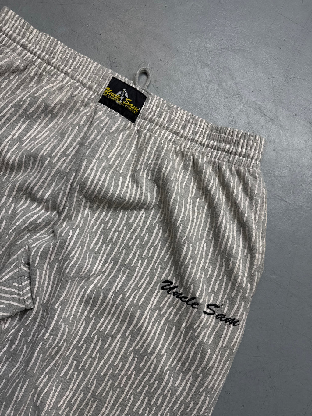 Vintage Uncle Sam Rain Pattern Jogger for girl’s. Y2K Second Hand 2000s Fashion 