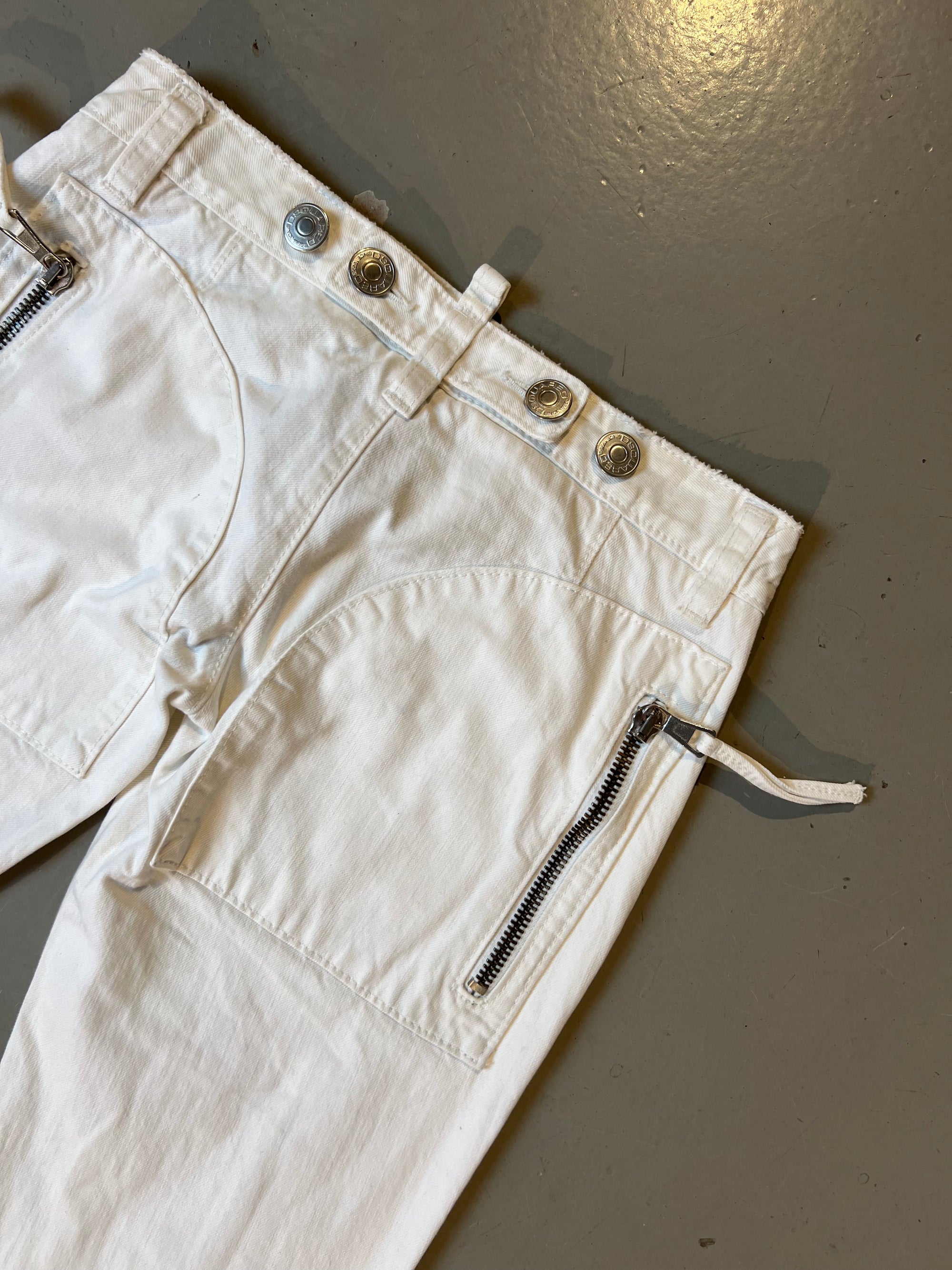 Vintage  Dsquared2 Full White Denim S/M