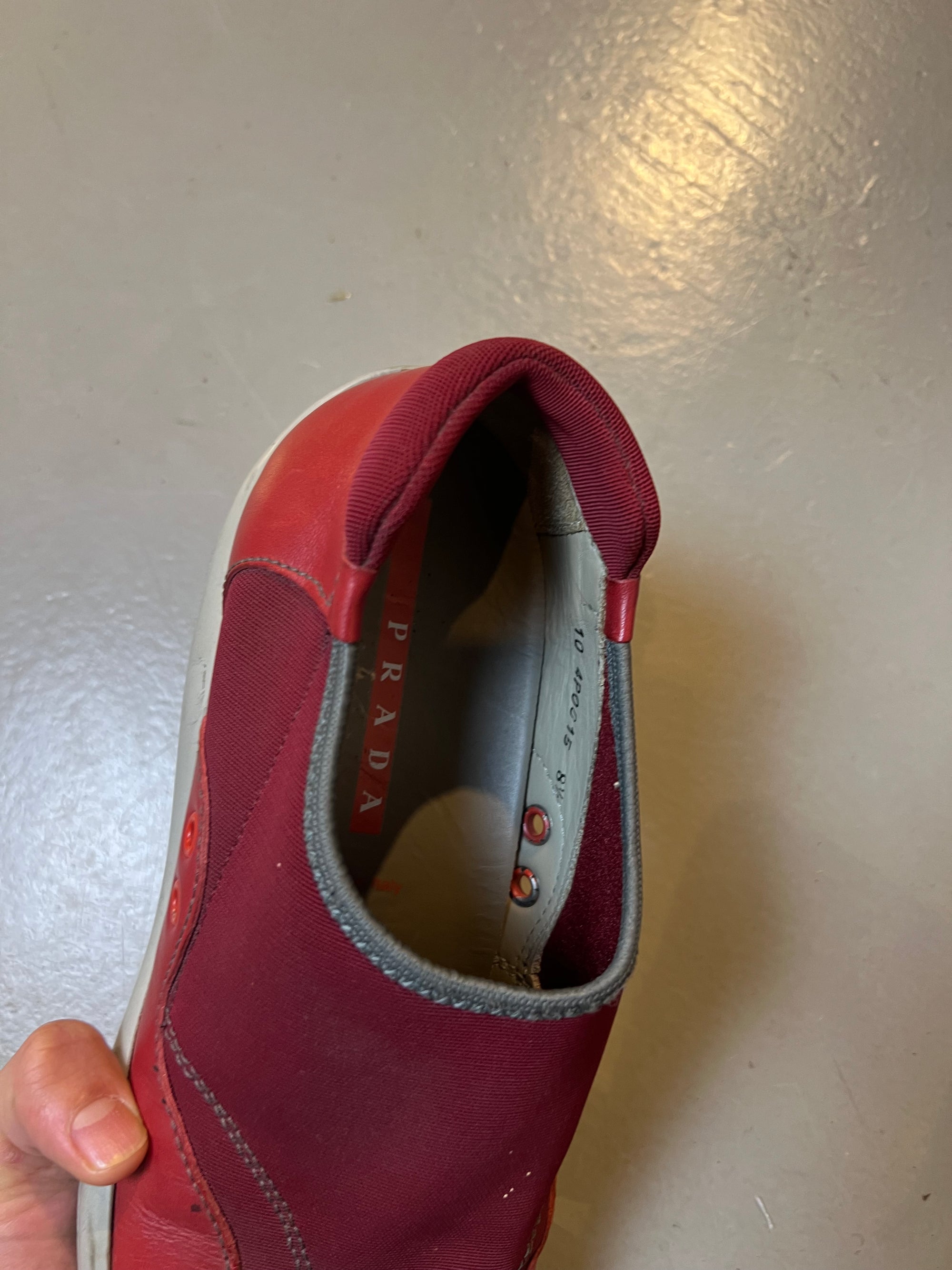 Vintage Red Prada Cups US 8 1/2