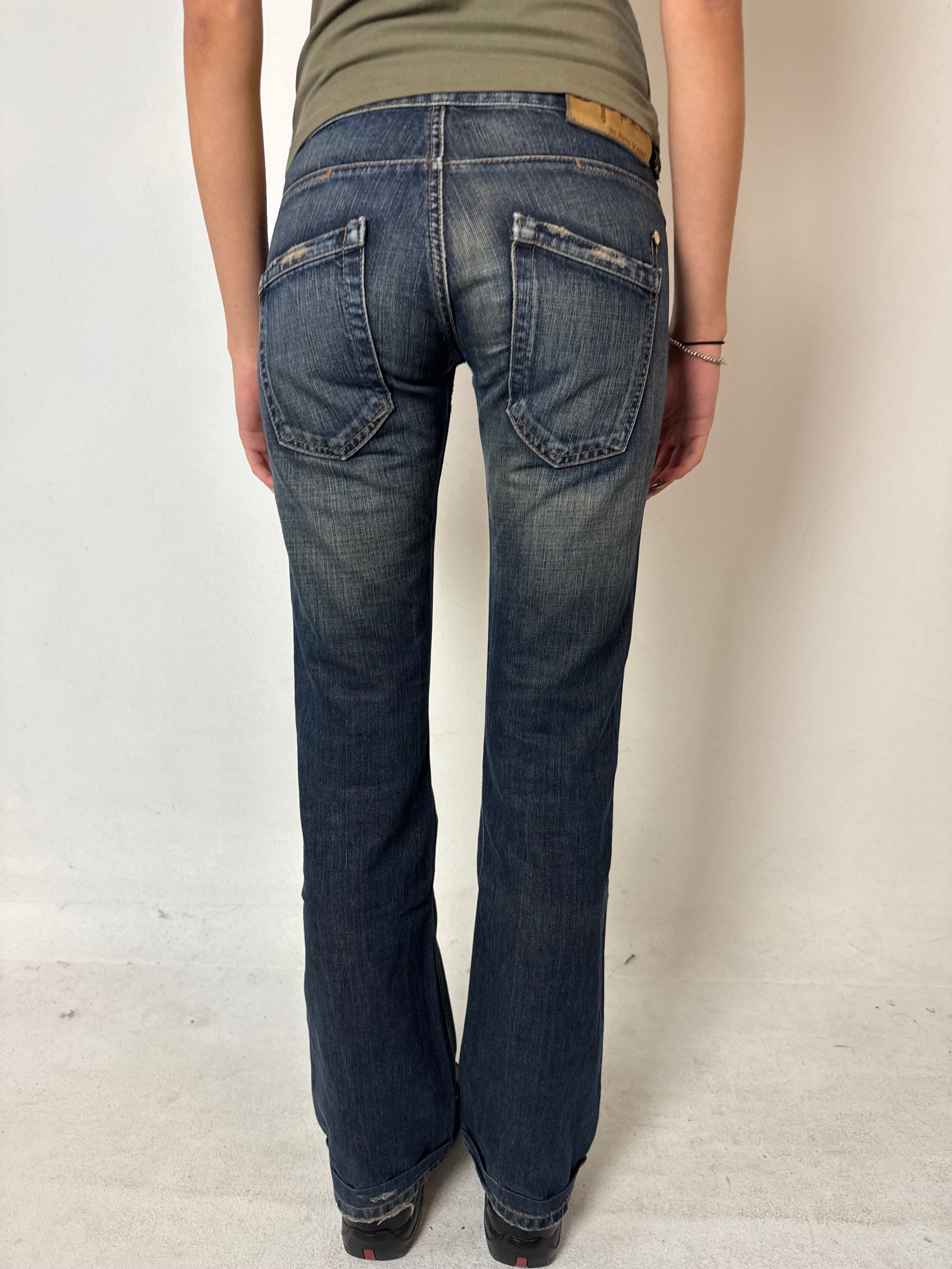 Y2K De puta Madre mid waist bootcut denim für Damen