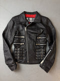 Vintage Poizon Industries Black Leather Jacket M