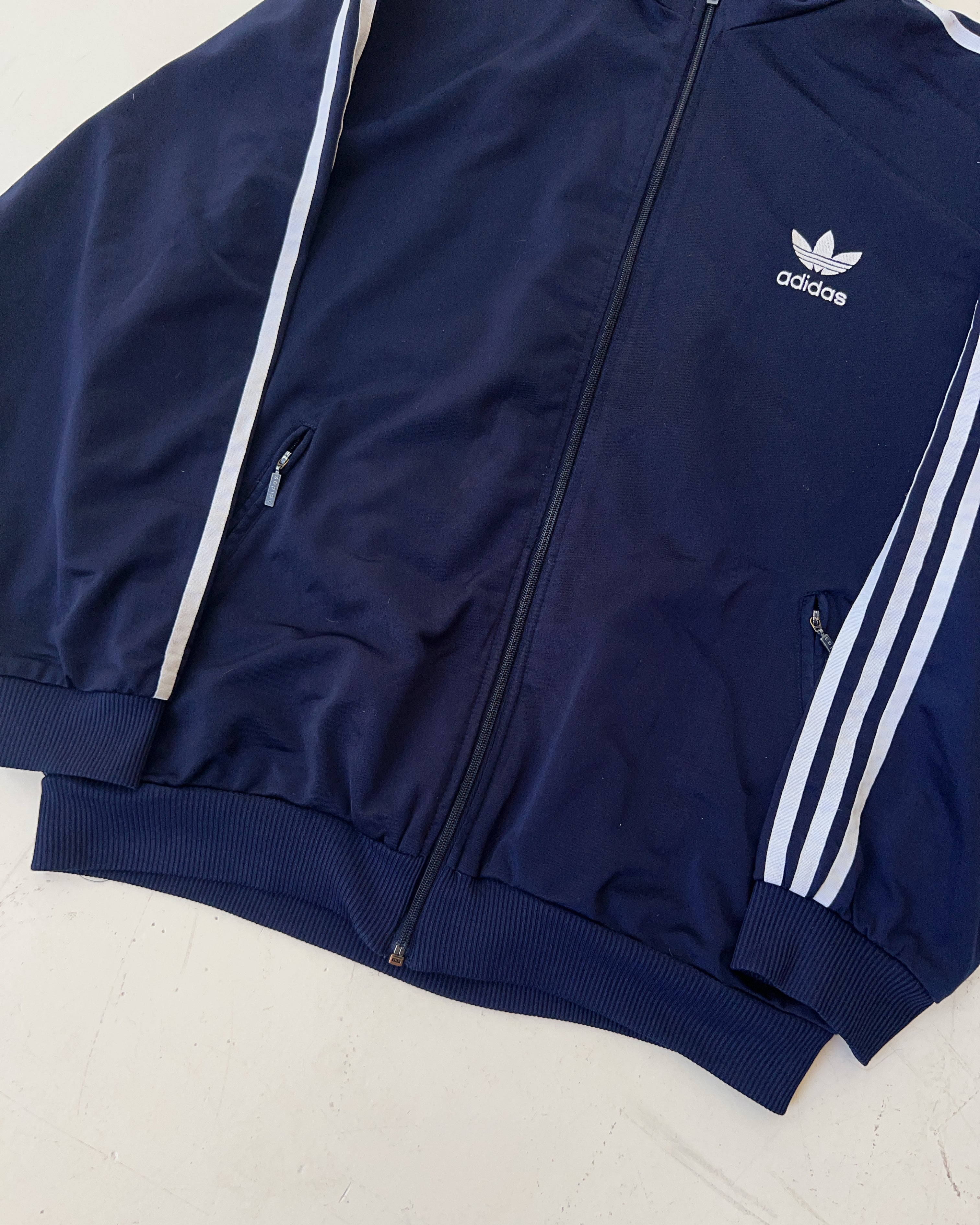 Vintage Adidas Blaue Jacke (L)