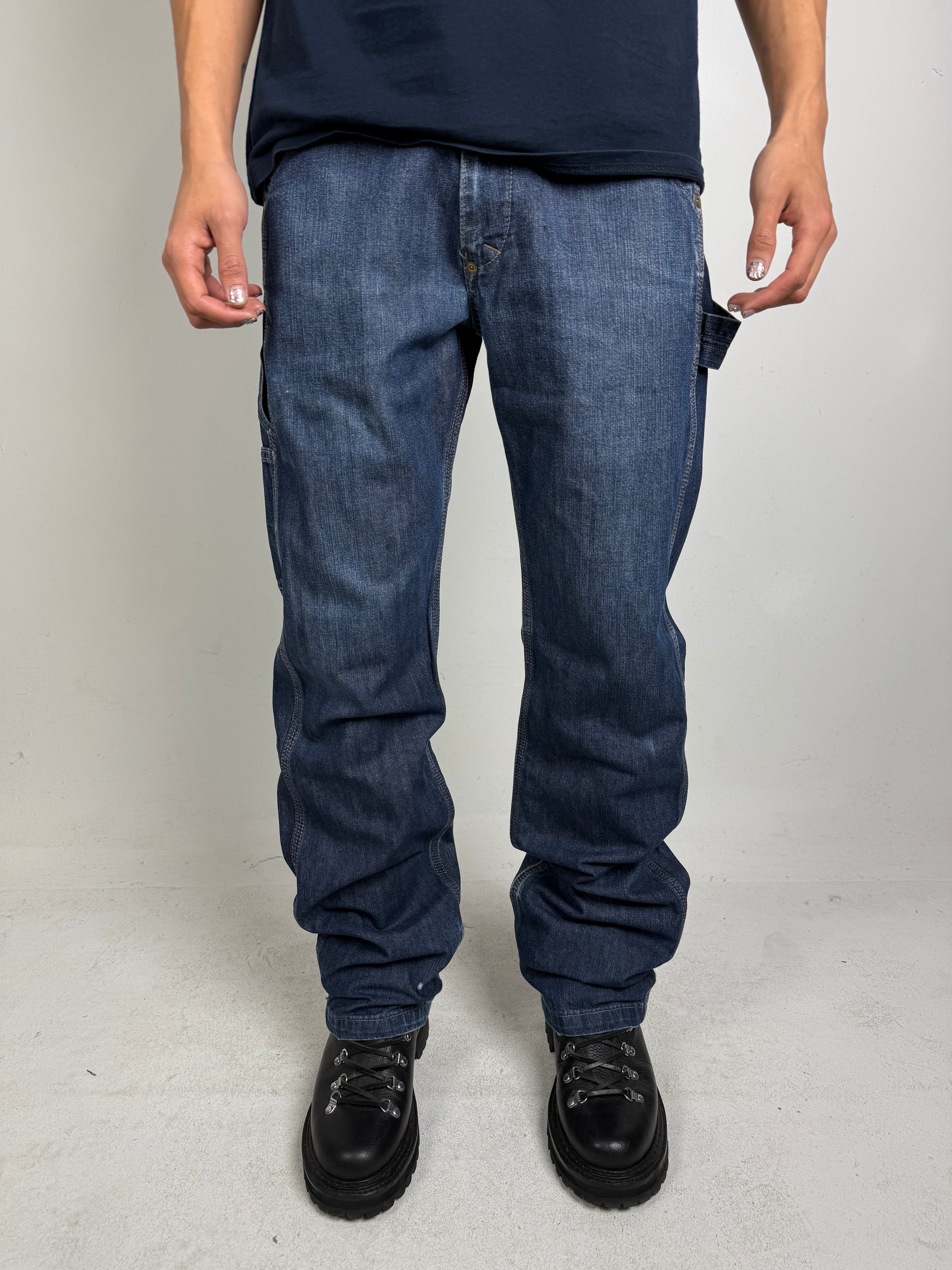 Tragebild von Vintage Lee Straight Leg Denim von Vorne