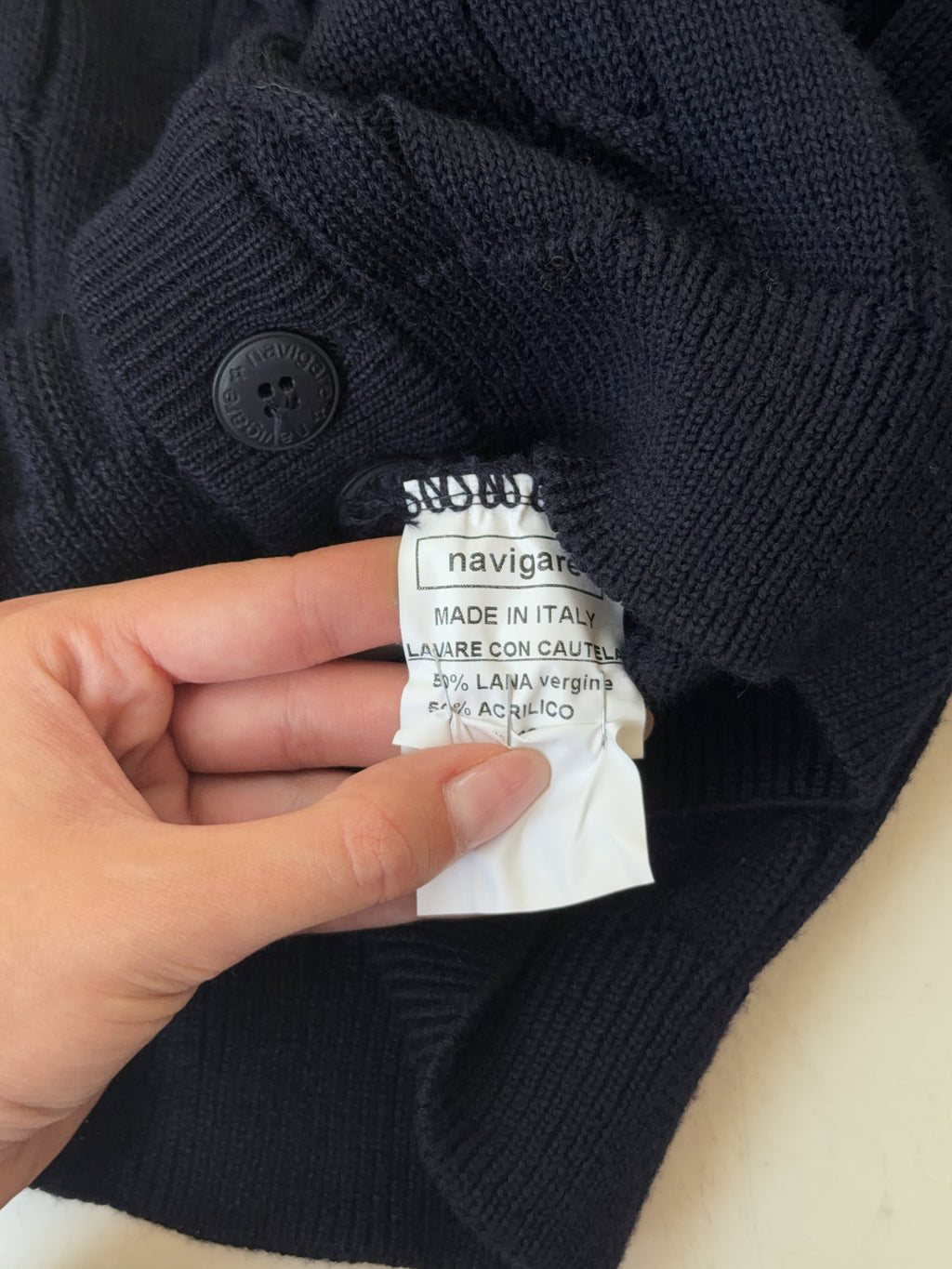 Vintage Navigare Knit Cardigan (XL)