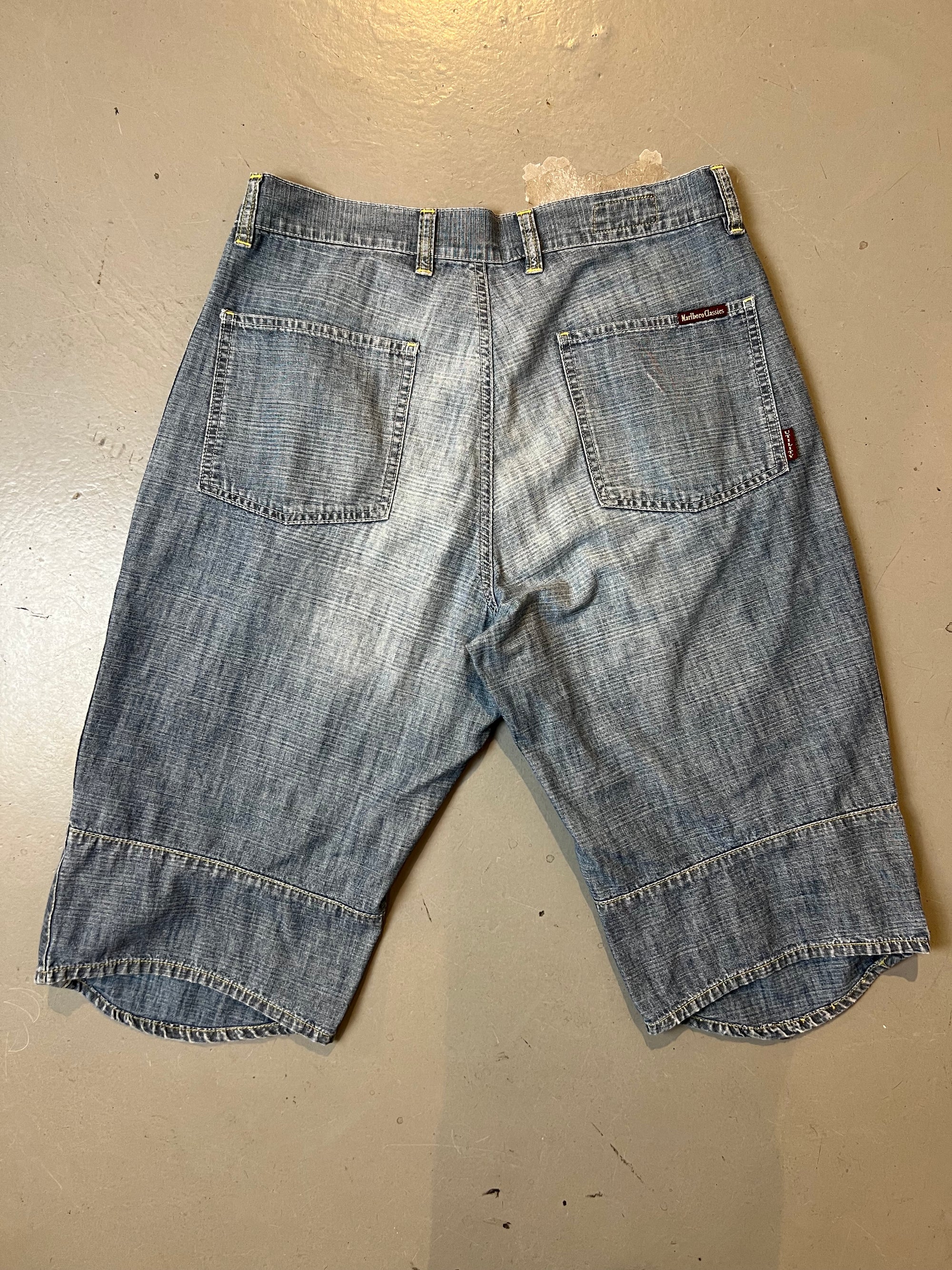 Vintage Light Washed Marlboro Jorts M/L