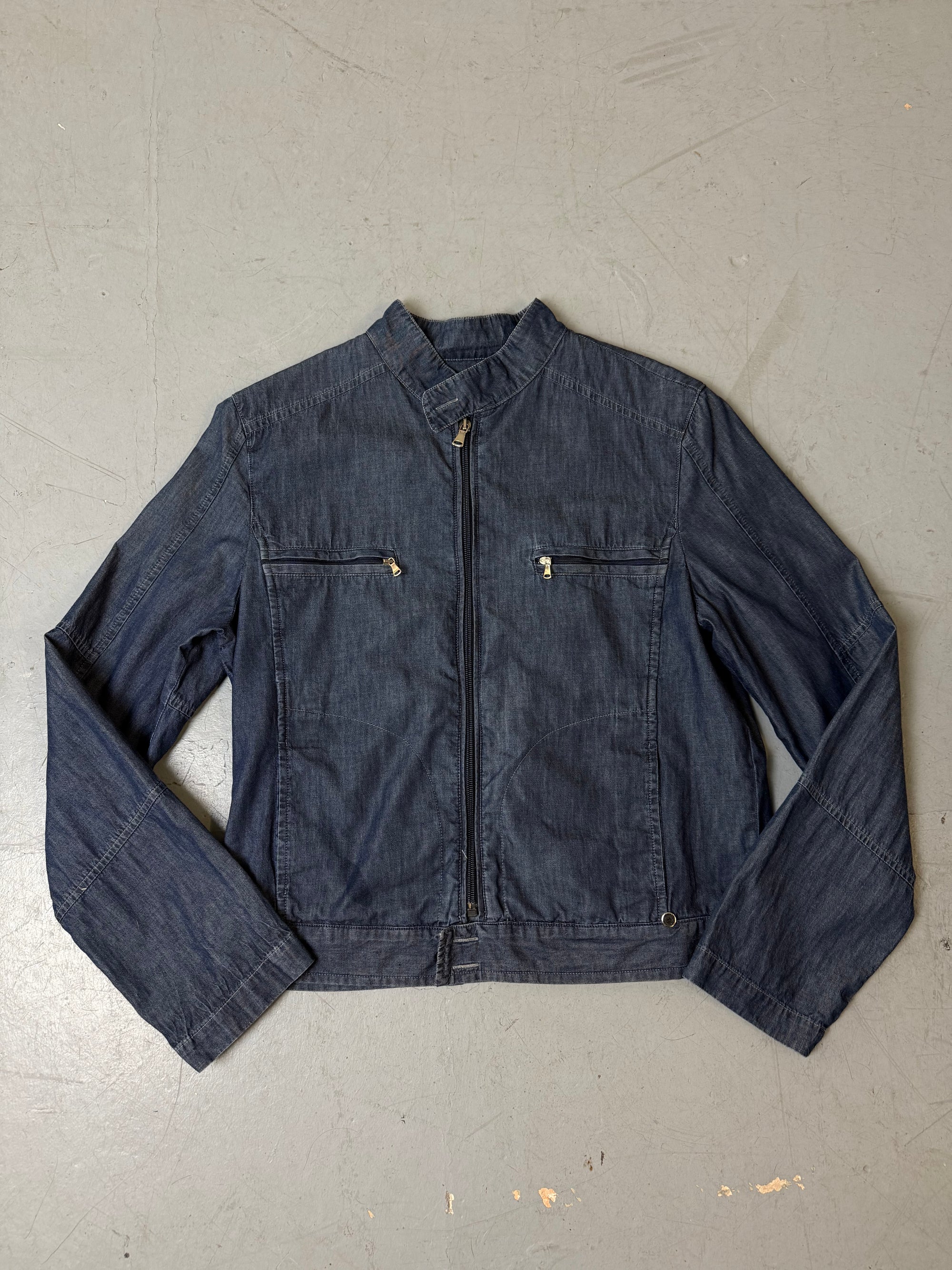 Vintage Denim Optic Cloth Jacket S/M