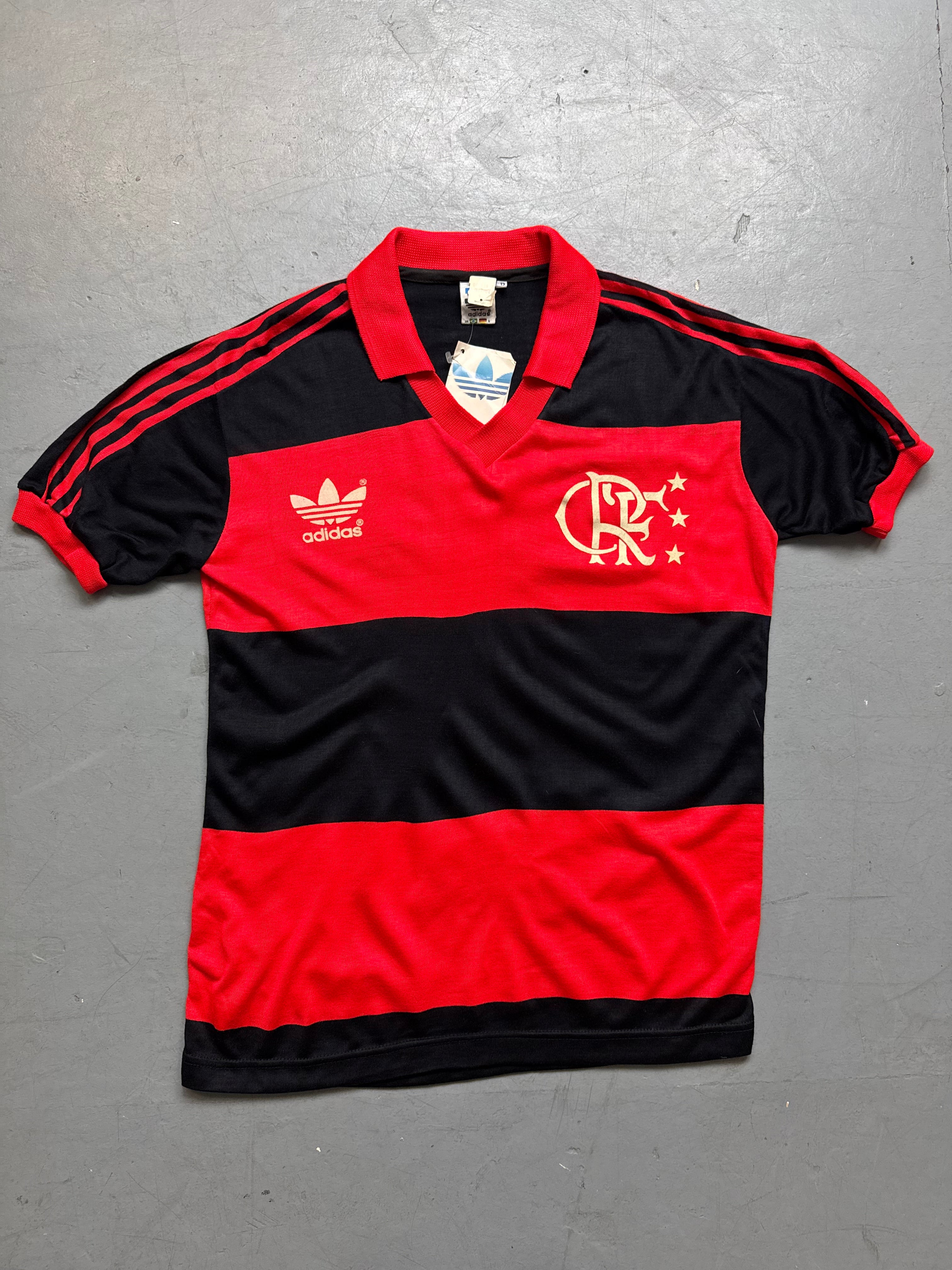 Vintage 80s Trefoil CR Flamengo Adidas Jersey M/L