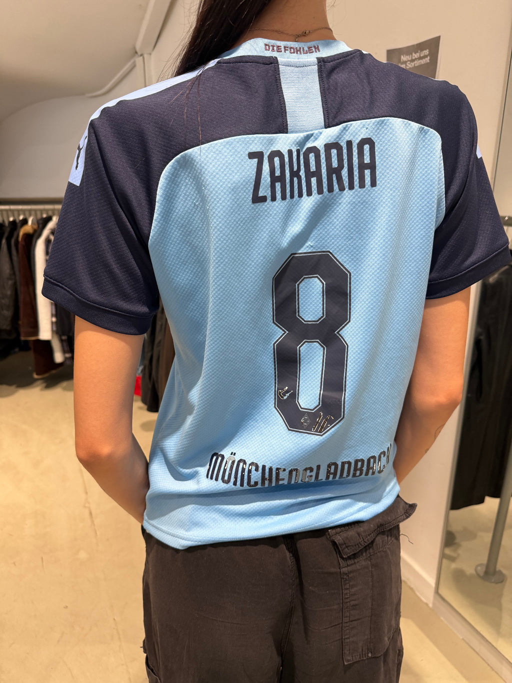 Vintage Puma Borussia Mönchengladbach 2019/20 Zakaria Away Jersey (S)