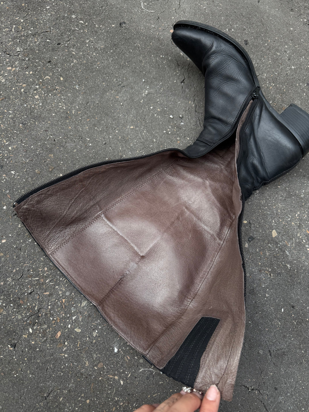 Vintage Nero Giardini Black Leather Boots 37,5