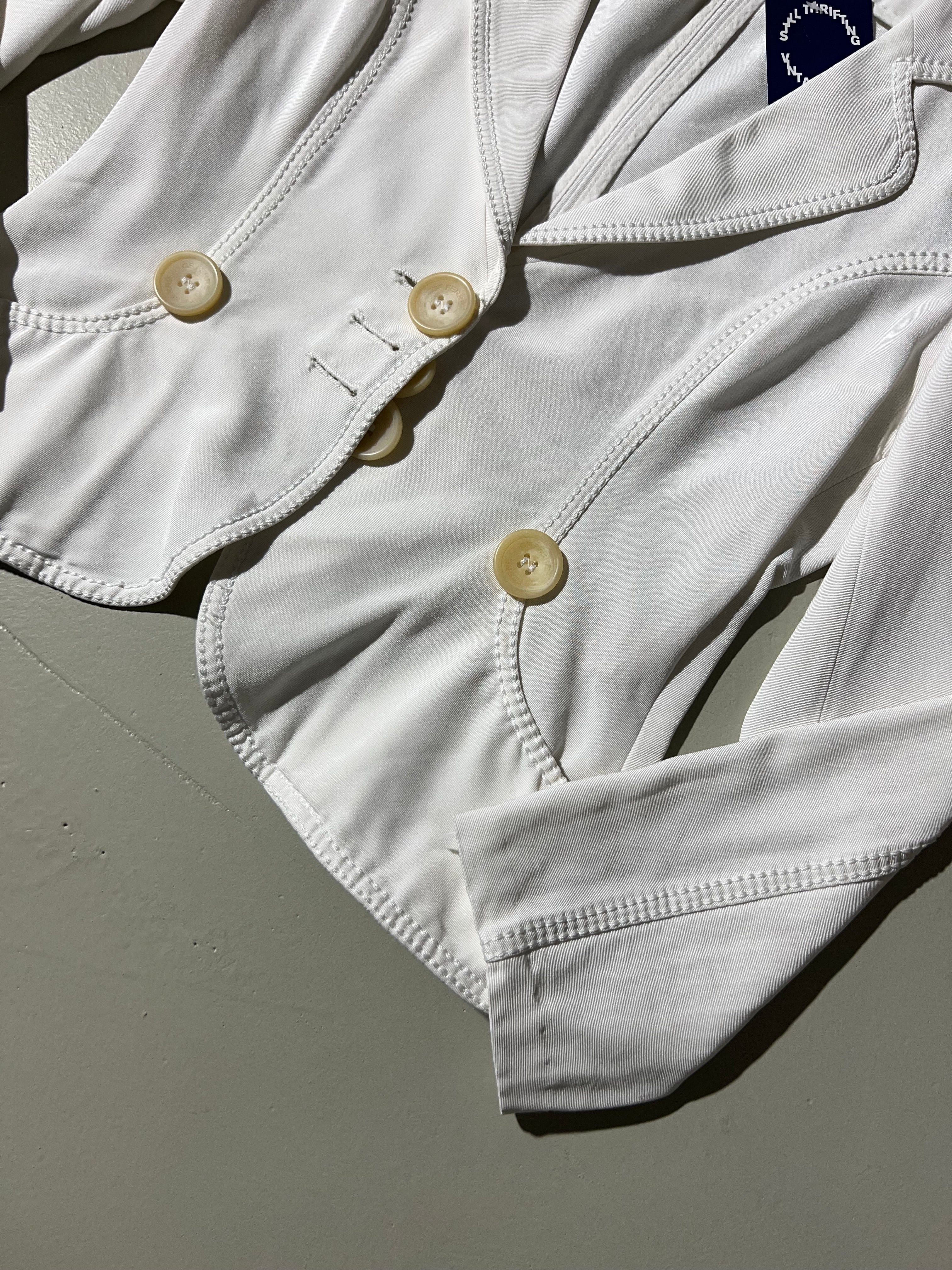 Vintage GF Ferré White Blazer S