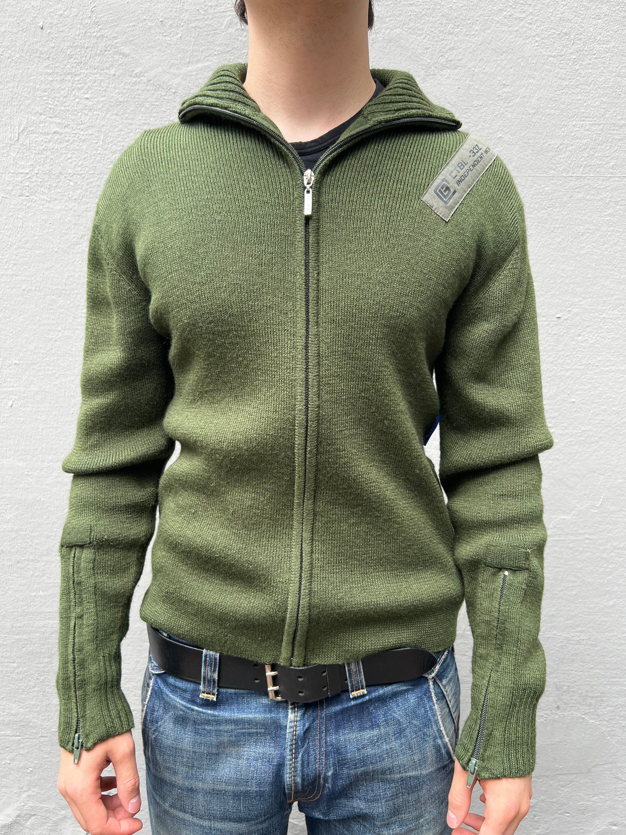 Vintage Catbalou Green Zipper M