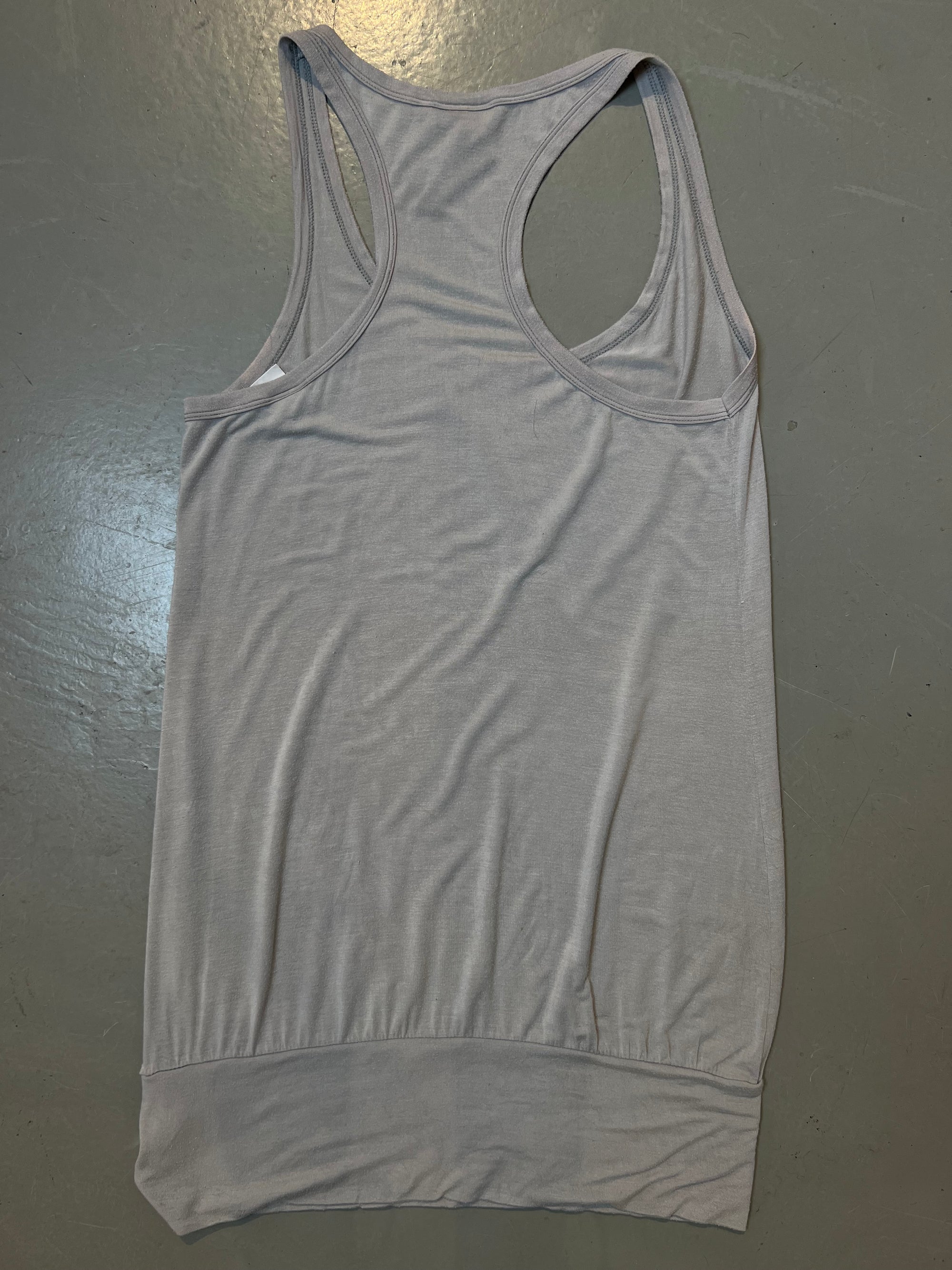 Vintage Miss Sixty Grey Printed Tank Top  M/L