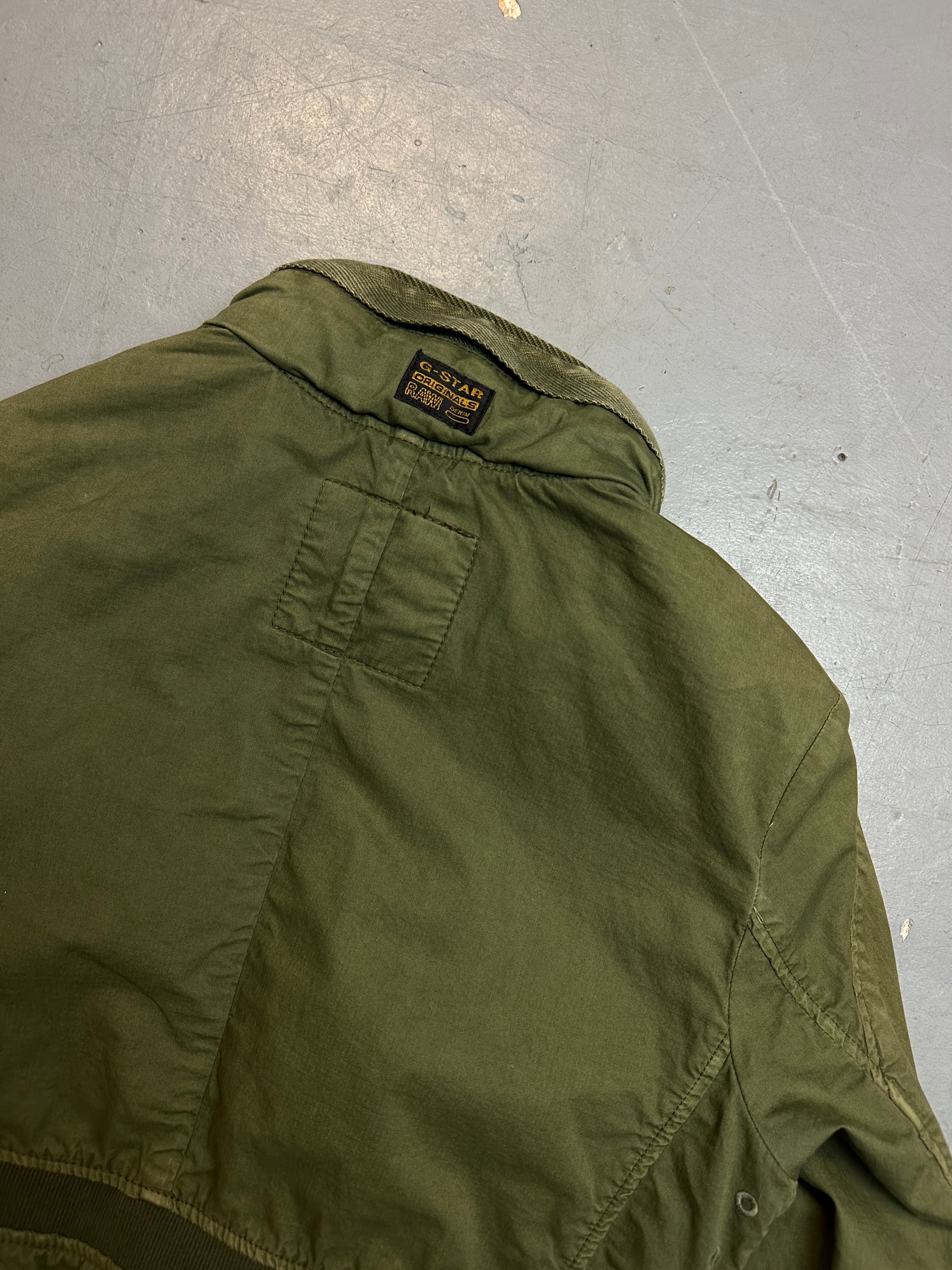 Vintage G-Star Raw Green Jacket unisex. Y2K Second Hand 2000s Fashion