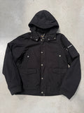 Vintage Woolrich Black Winter Jacket Für Männer. Y2K Second Hand 2000s Fashion 
