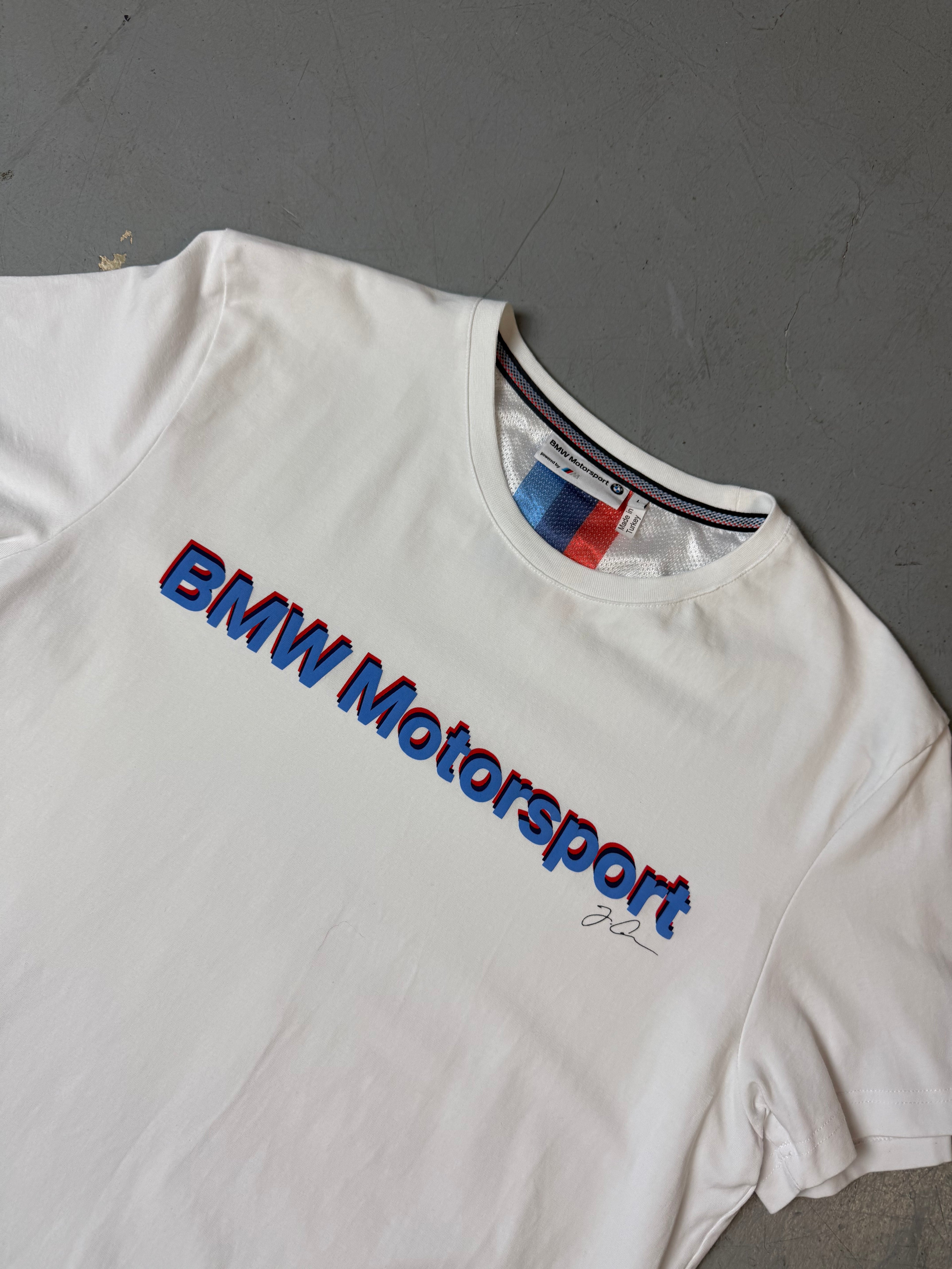Vintage BMW Motorsport White T-Shirt L