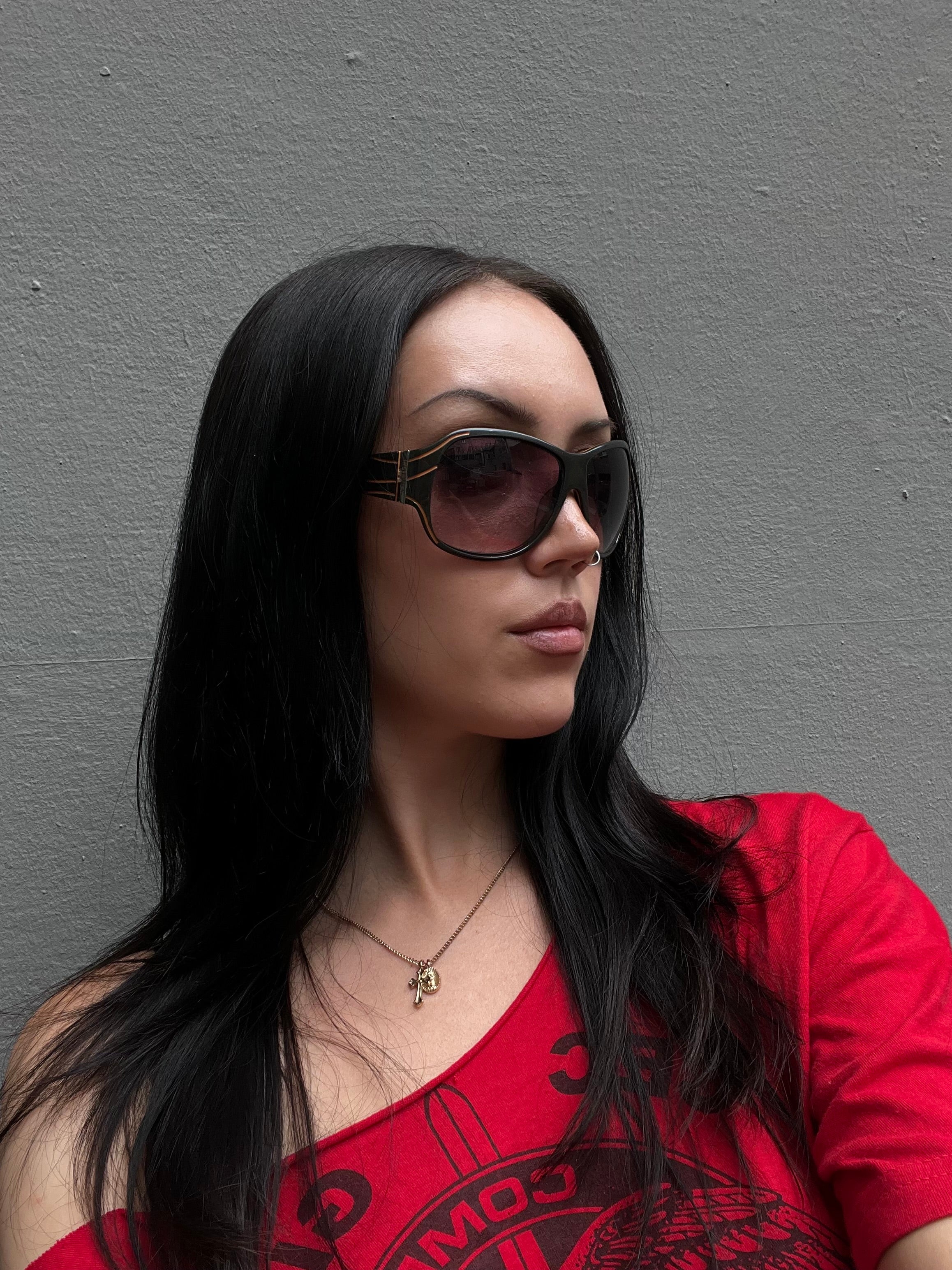 Vintage Just Cavalli Brown and Orange Sunglasses